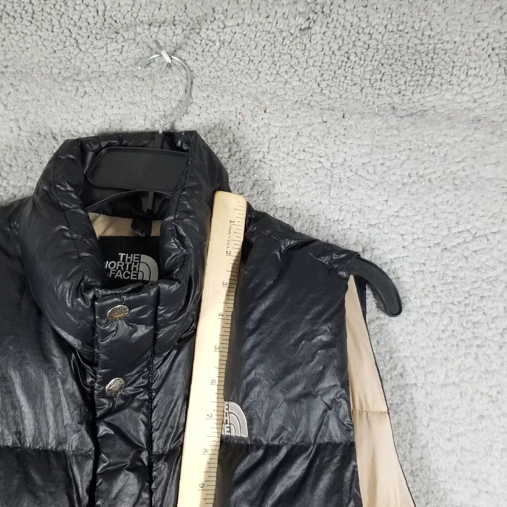 The North Face North Face 700 Vest Mens L Nuptse Gilet Down Puffer Sleeveless Black Tan Jacket Size US M / EU 48-50 / 2 - 6 Thumbnail
