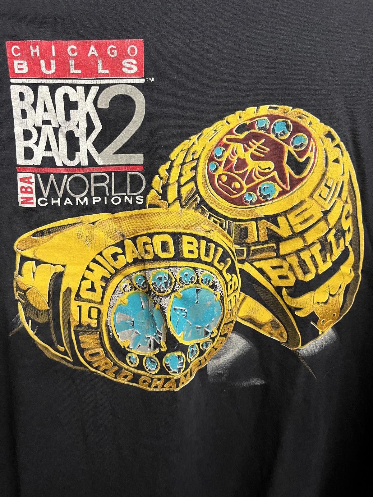 Designer VTG 1992 Chicago Bulls Back to Back Championship Rings - XL Size US XL / EU 56 / 4 - 3 Thumbnail
