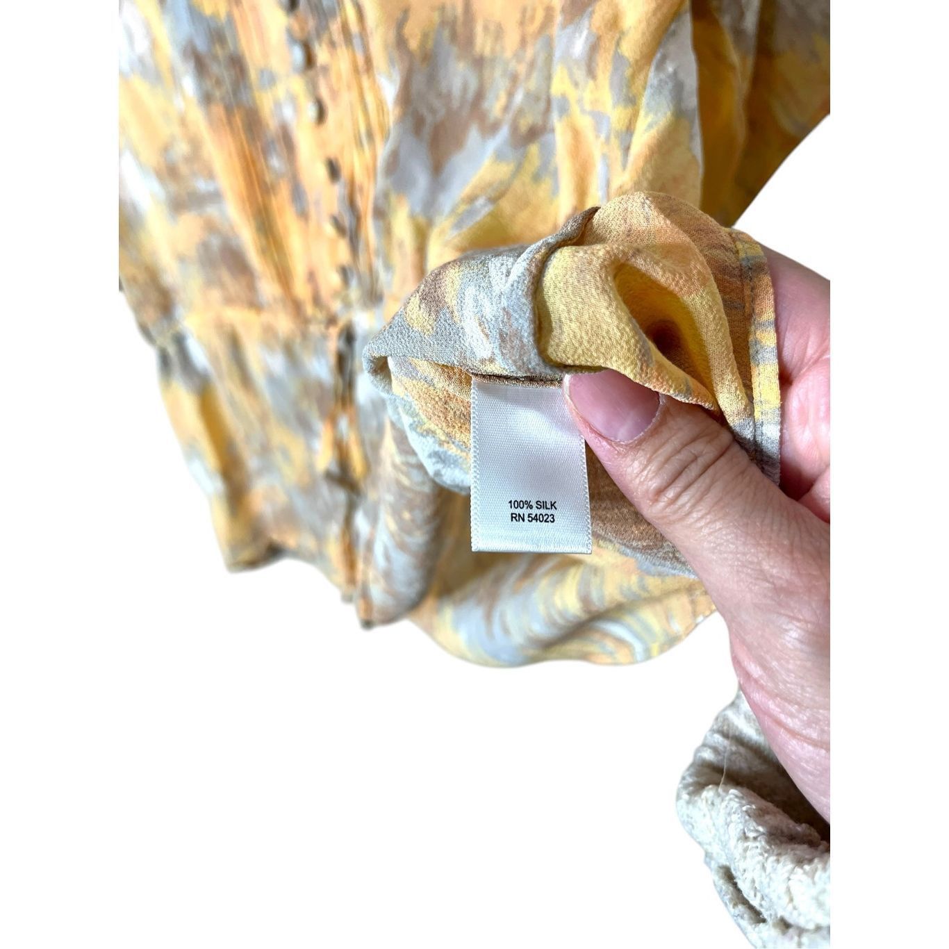 Banana Republic Banana Republic 100% silk pleated detail button front short Size M / US 6-8 / IT 42-44 - 6 Thumbnail
