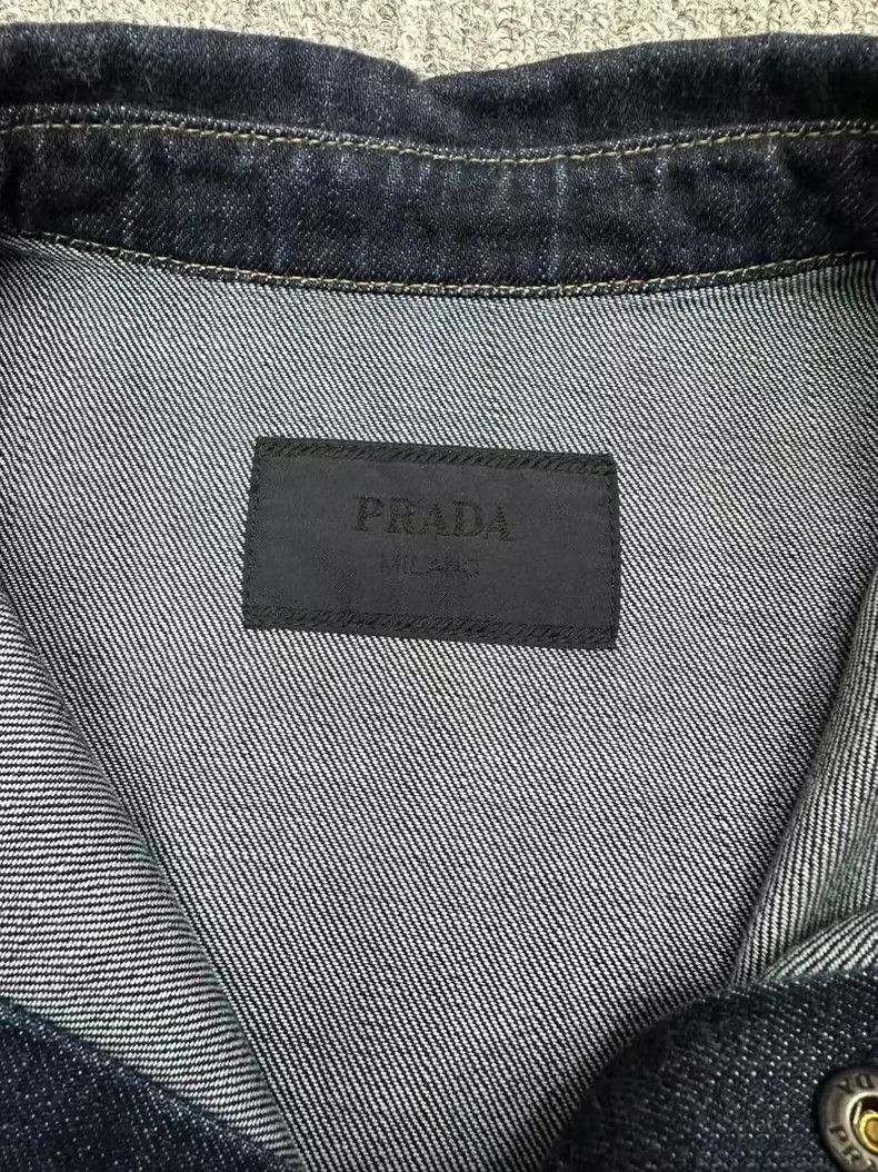 Prada Prada Metal triangle denim jacket 2501-Nextarrow Size US XL / EU 56 / 4 - 4 Thumbnail