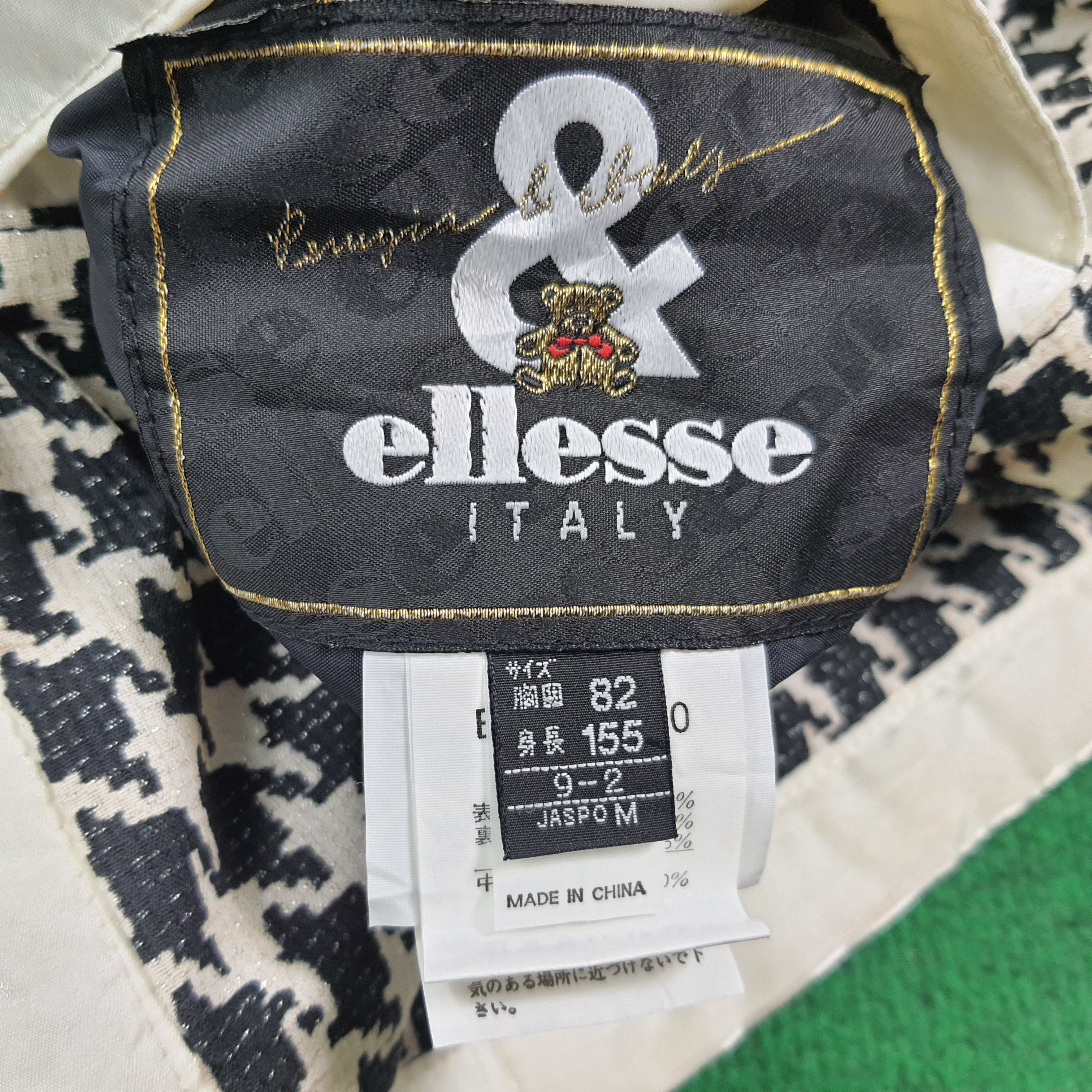 Ellesse Vintage Ellesse Reversible Fleece Vest Houndstooth C283N15 Size L / US 10 / IT 46 - 10 Thumbnail