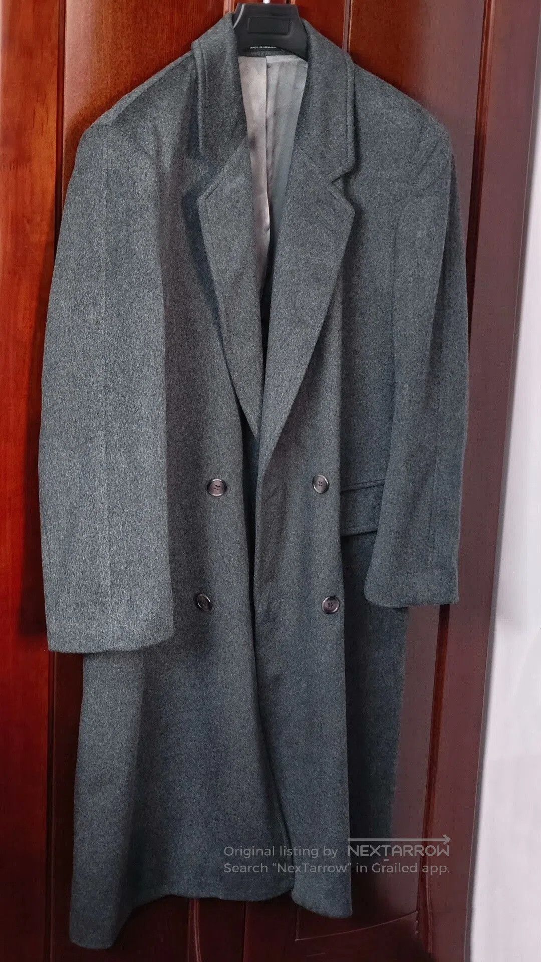 Japanese Brand Tibbett Double-Breasted Cashmere Coat. Size US M / EU 48-50 / 2 - 1 Thumbnail