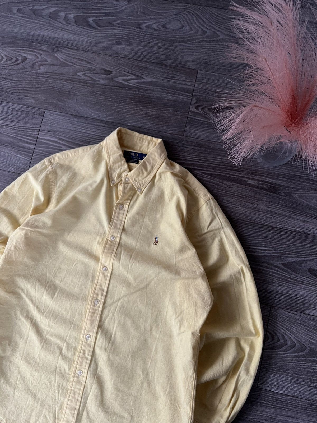 Polo Ralph Lauren × Ralph Lauren ‼️Polo Ralph Lauren RRL Multicolor Logo Lemon Shirt‼️ Size US XL / EU 56 / 4 - 2 Thumbnail