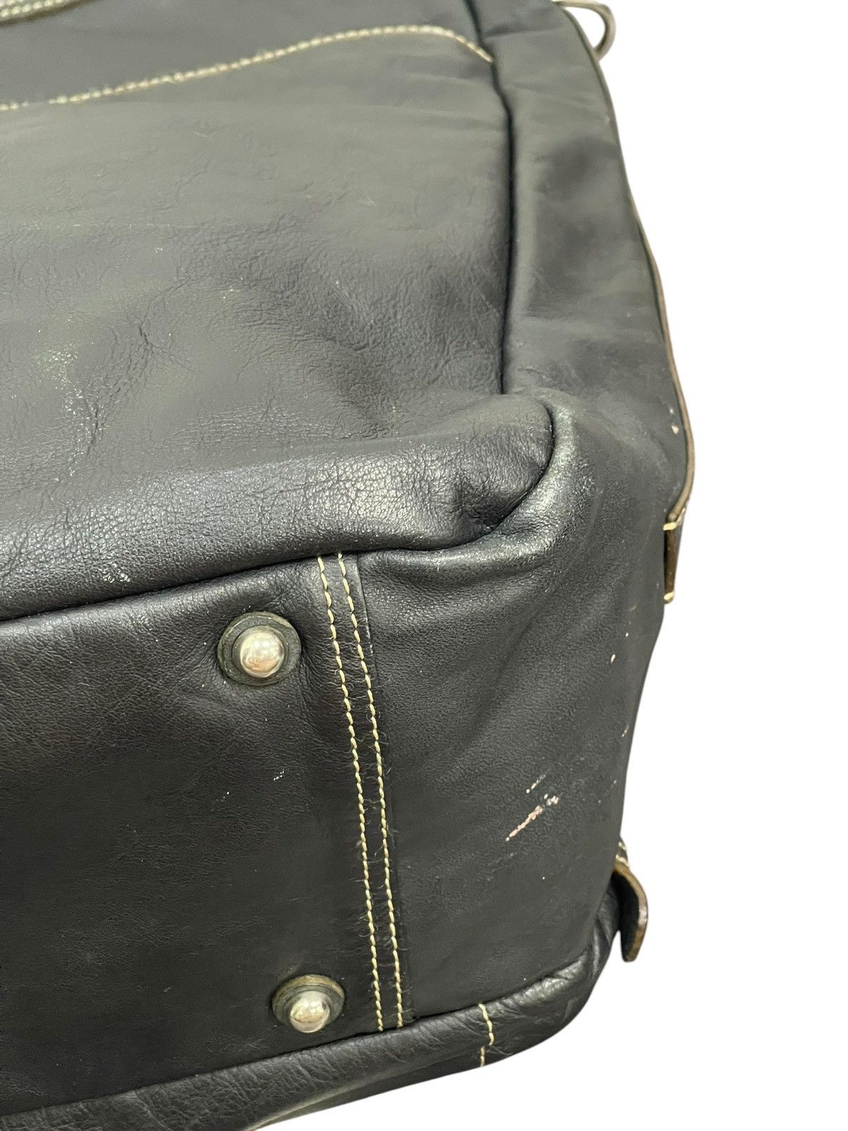 Genuine Leather Full Leather Nasimo Duffle Travel Bag 1🟩9 Size ONE SIZE - 17 Thumbnail
