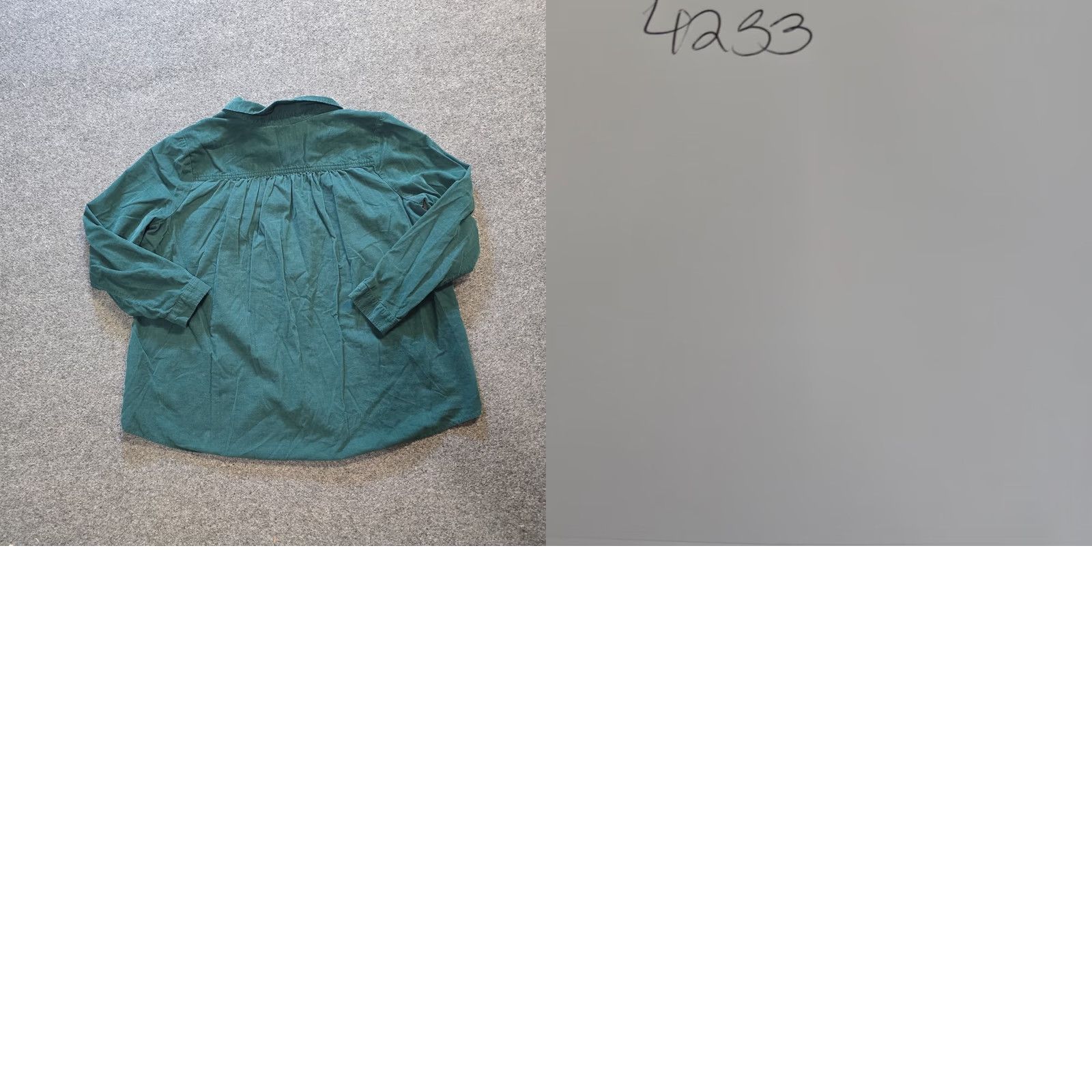 J. Jill J Jill Top Womens Corduroy Button Pocket Long Sleeve Green Medium Shirt Boys? Size M / US 6-8 / IT 42-44 - 8 Thumbnail