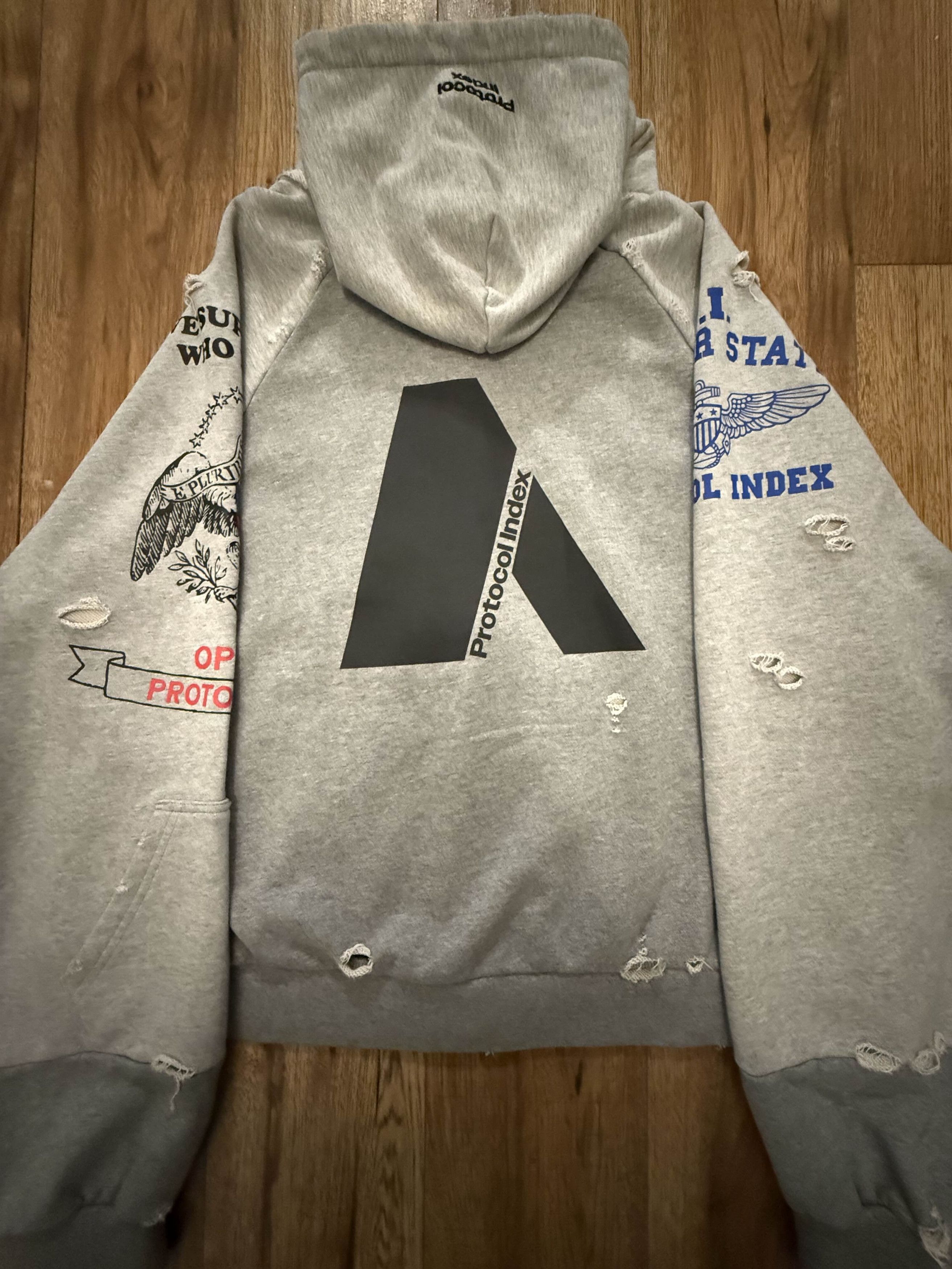 PROJECT G/R Protocol Index reconstruction hoodie zip hoodie Size US M / EU 48-50 / 2 - 2 Thumbnail