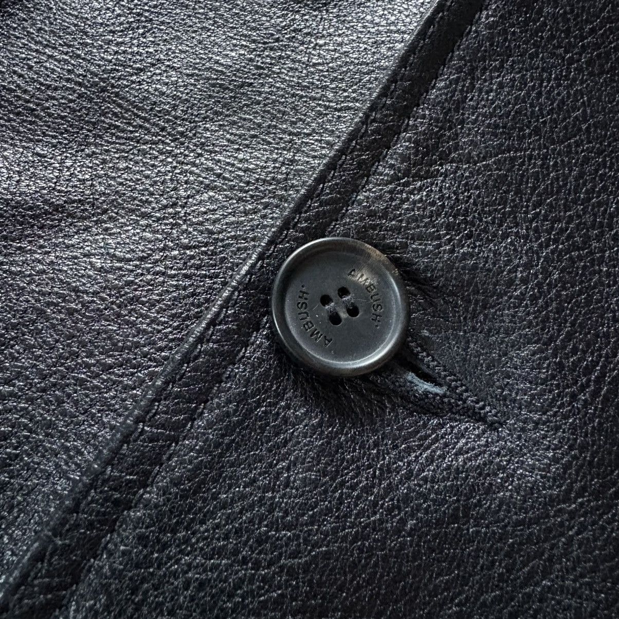 Ambush Design Ambush leather deconstructed jacket rare moto Size US M / EU 48-50 / 2 - 14 Thumbnail