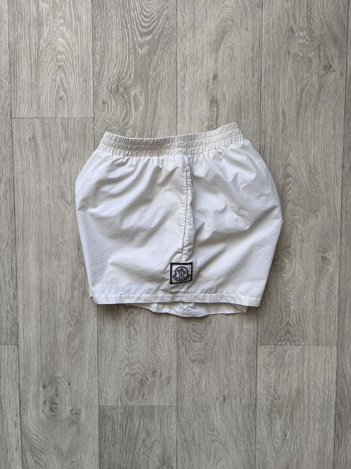 image of Moncler x Moncler Gamme Bleu Shorts Swim in White, Women's (Size 34)