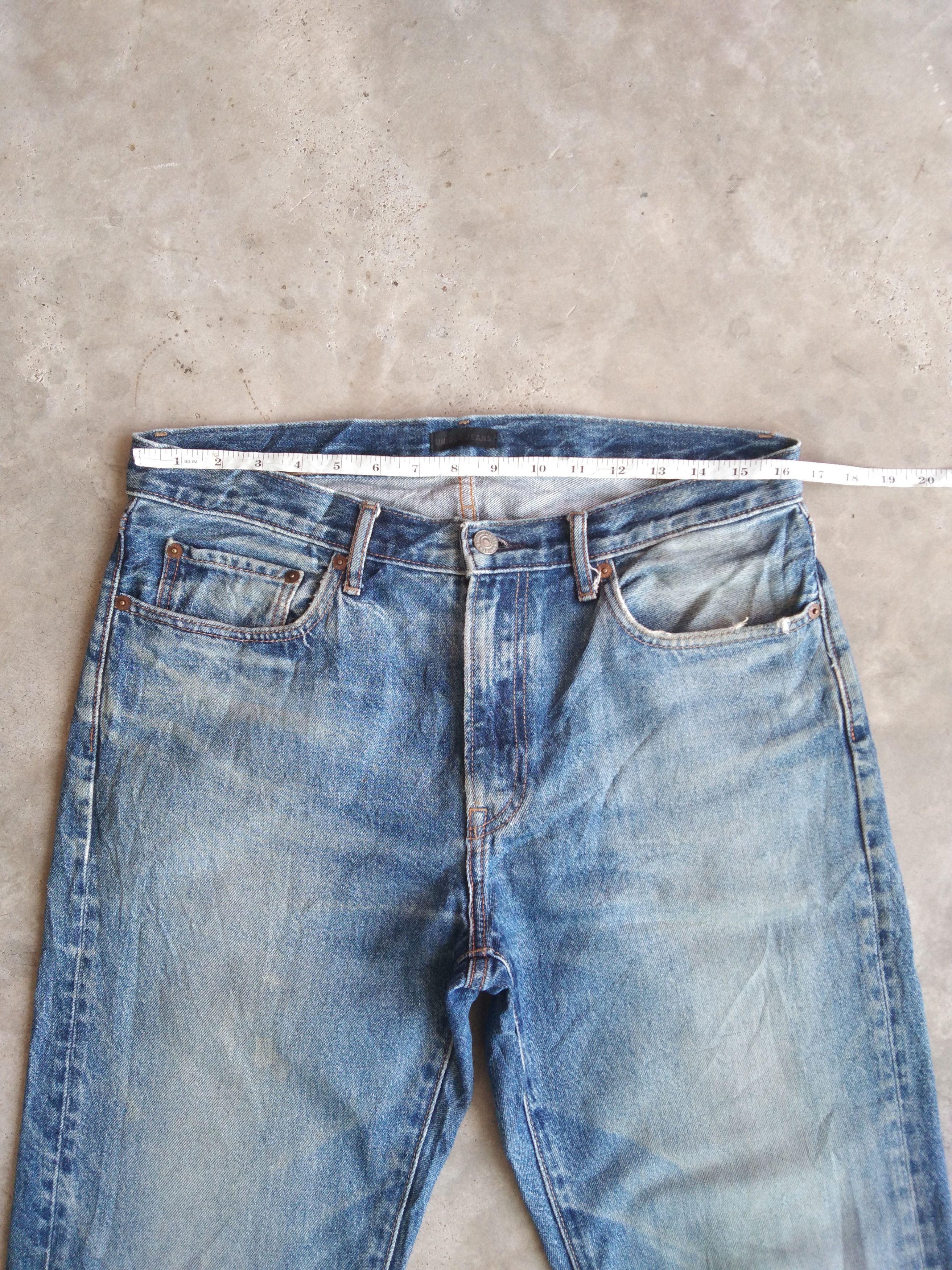 Uniqlo Vintage Japanese Uniqlo Faded Blue Distressed Jeans 32x31 Size US 32 / EU 48 - 7 Thumbnail
