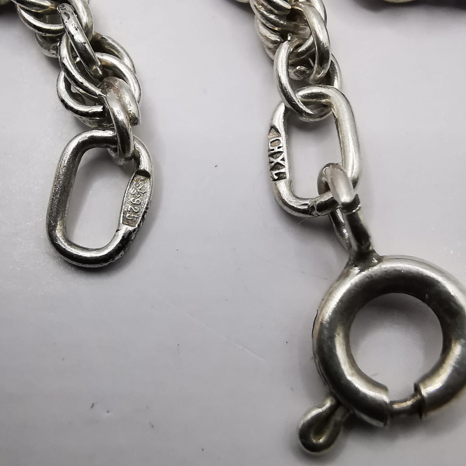 Sterling Silver Vintage Jewelry Chain, 925 Sterling Silver, Signed 16,13g Size ONE SIZE - 4 Thumbnail