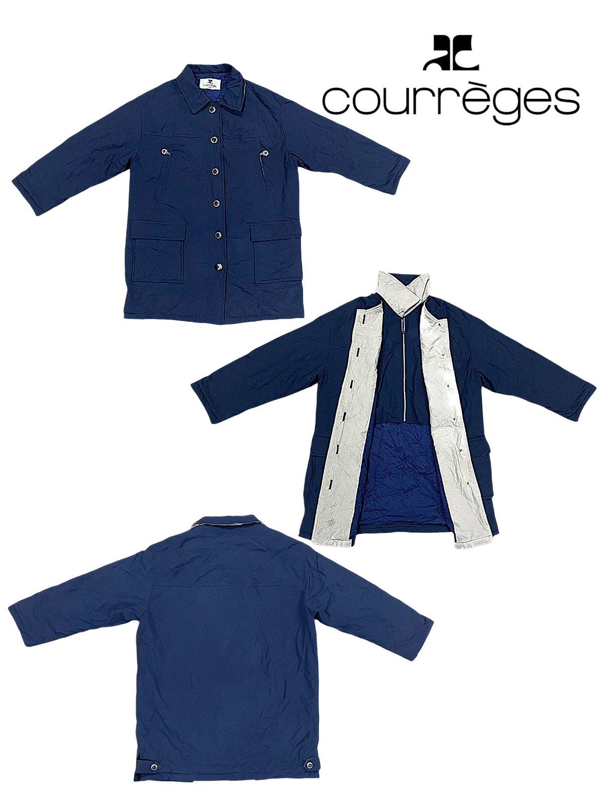 Courreges × Vintage Vintage Courreges Paris Button Up Jacket Size US L / EU 52-54 / 3 - 1 Thumbnail