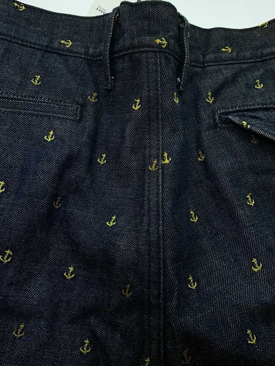 Kapital Embroidered Anchor Sailor Denim Shorts Size US 28 / EU 44 - 7 Thumbnail