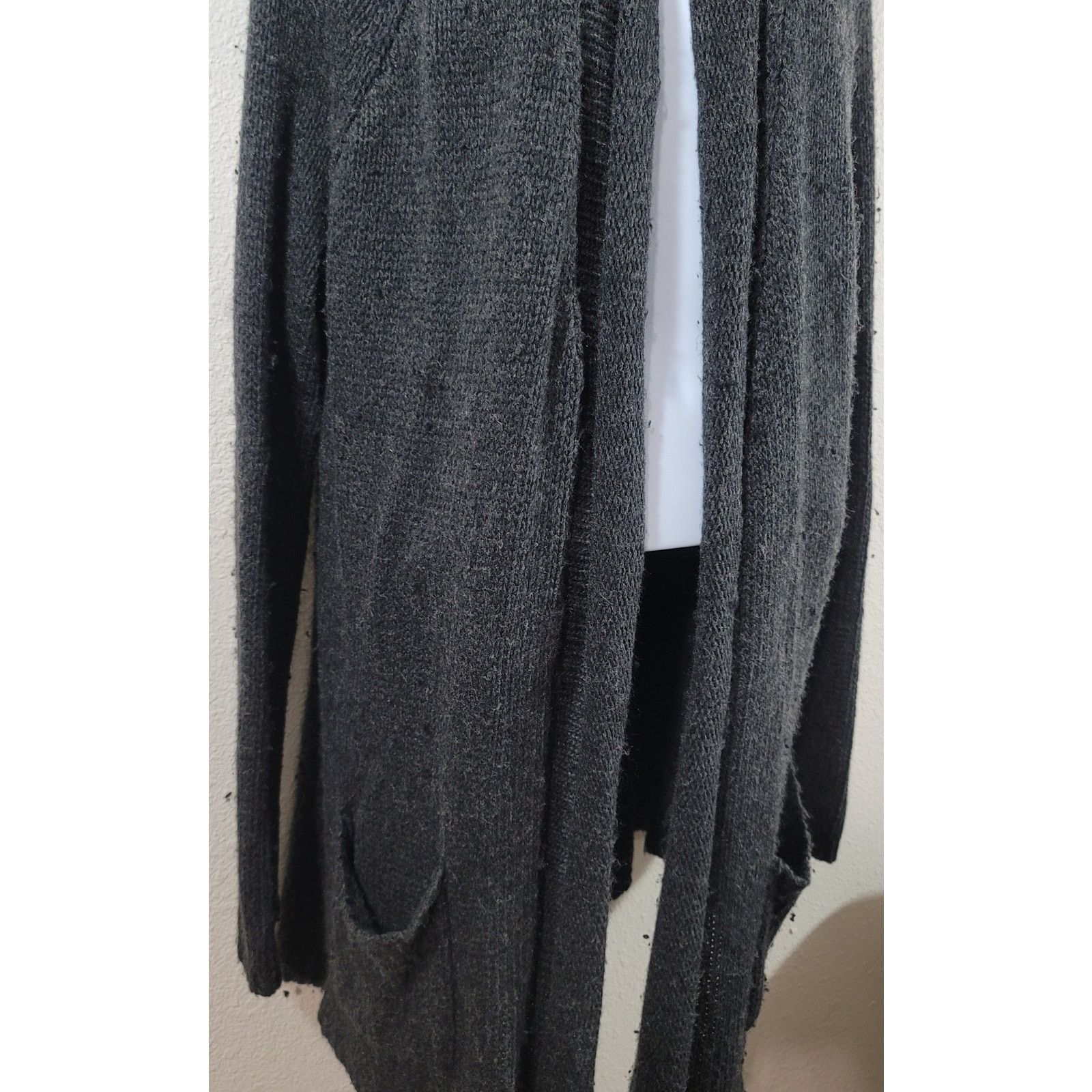 Other Matty M Charcoal Open Front Coatigan Sweater XL Lightweight Size XL / US 12-14 / IT 48-50 - 5 Thumbnail