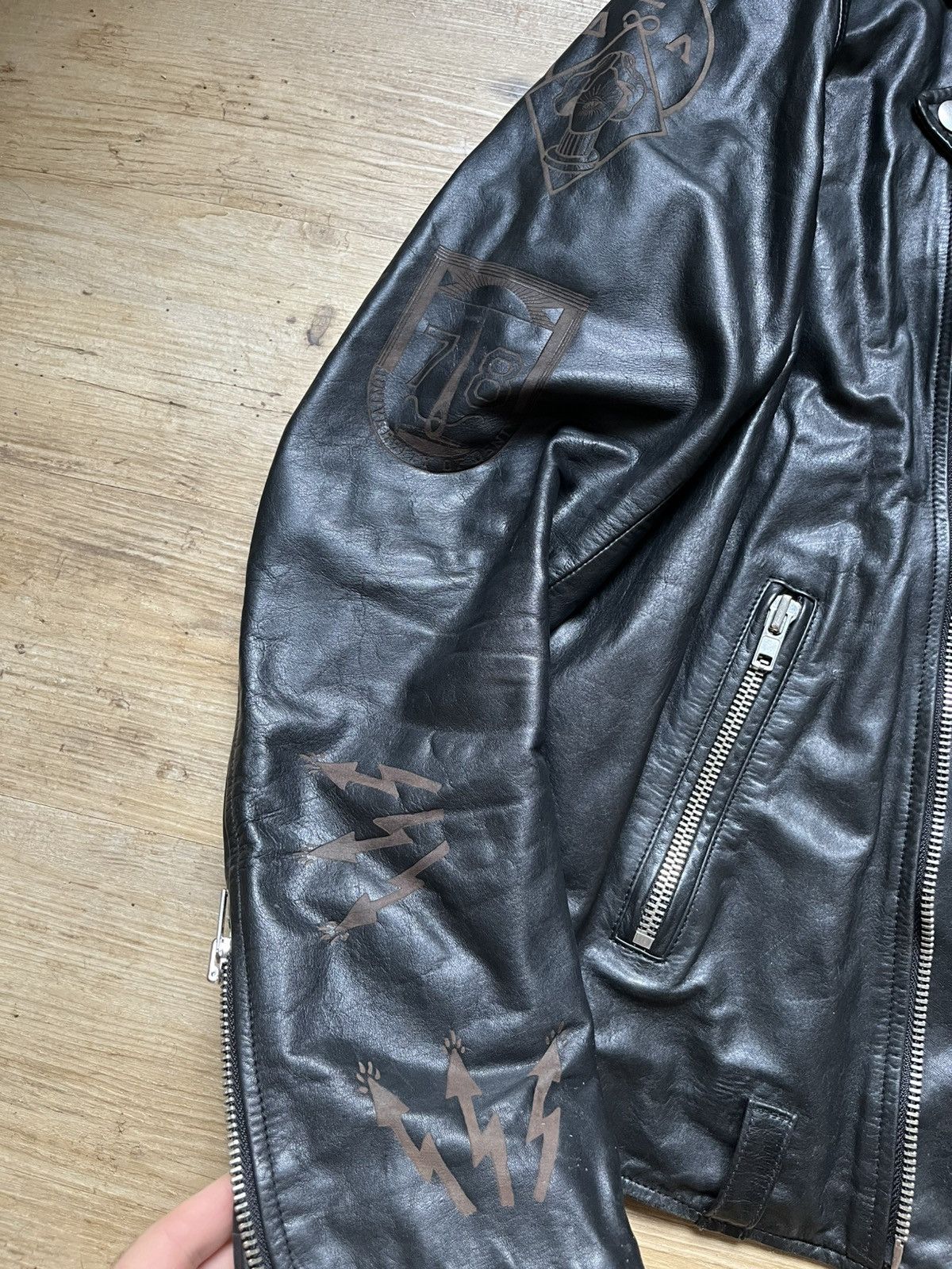 Diesel Leather Archive Jacket Vintage Y2K Biker Style