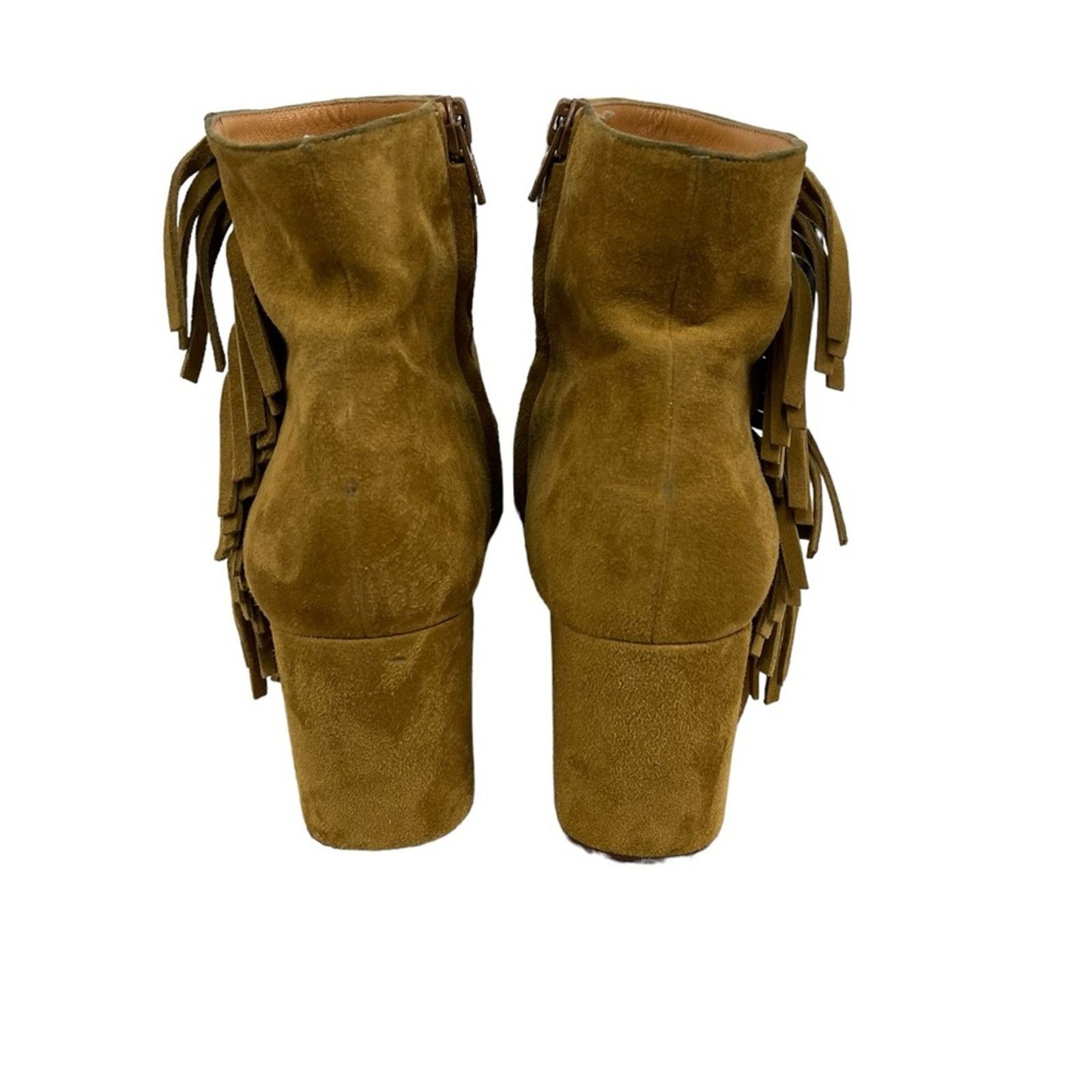 Yves Saint Laurent SAINT LAURENT Tan Suede 70 BABIES Fringe Boho Fall Size: 41 Size US 11 / IT 41 - 8 Thumbnail
