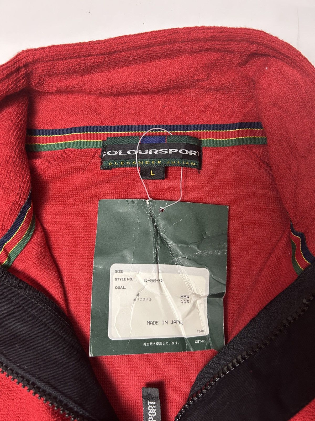 Alexander Julian × Designer × Japanese Brand COLOURSPORT ALEXANDER JULIAN HALF ZIPPER SWEATSHIRT Size US L / EU 52-54 / 3 - 4 Thumbnail