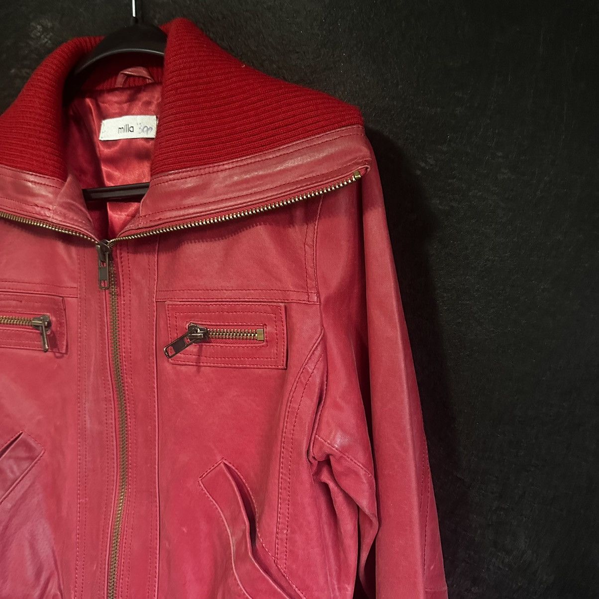 Other Red Leather Jacket Avant Garde Size XS / US 0-2 / IT 36-38 - 4 Thumbnail