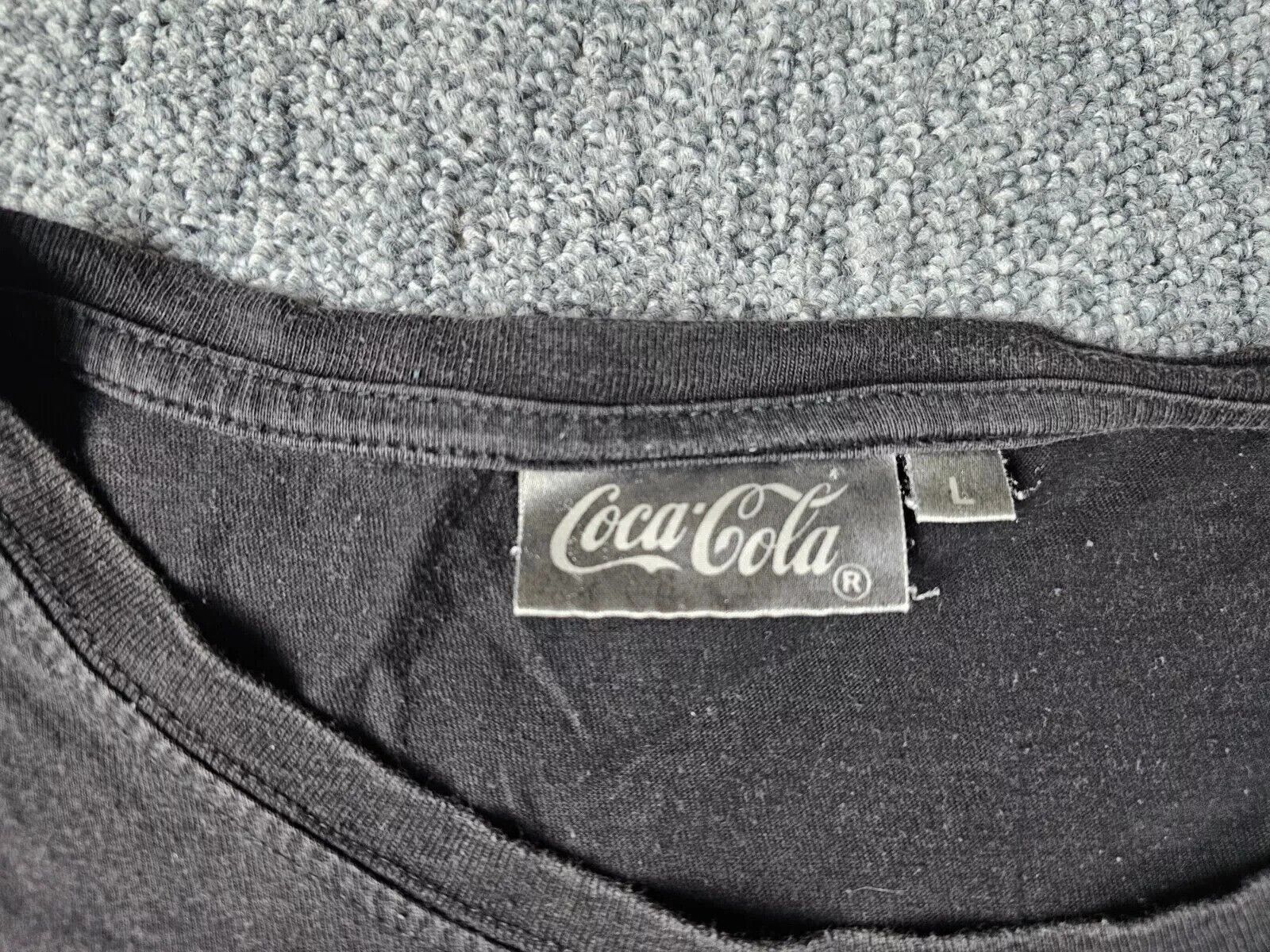Coca Cola Vintage Coca Cola Music Promo Graphic Tee Black Cotton Men L Size US L / EU 52-54 / 3 - 4 Thumbnail