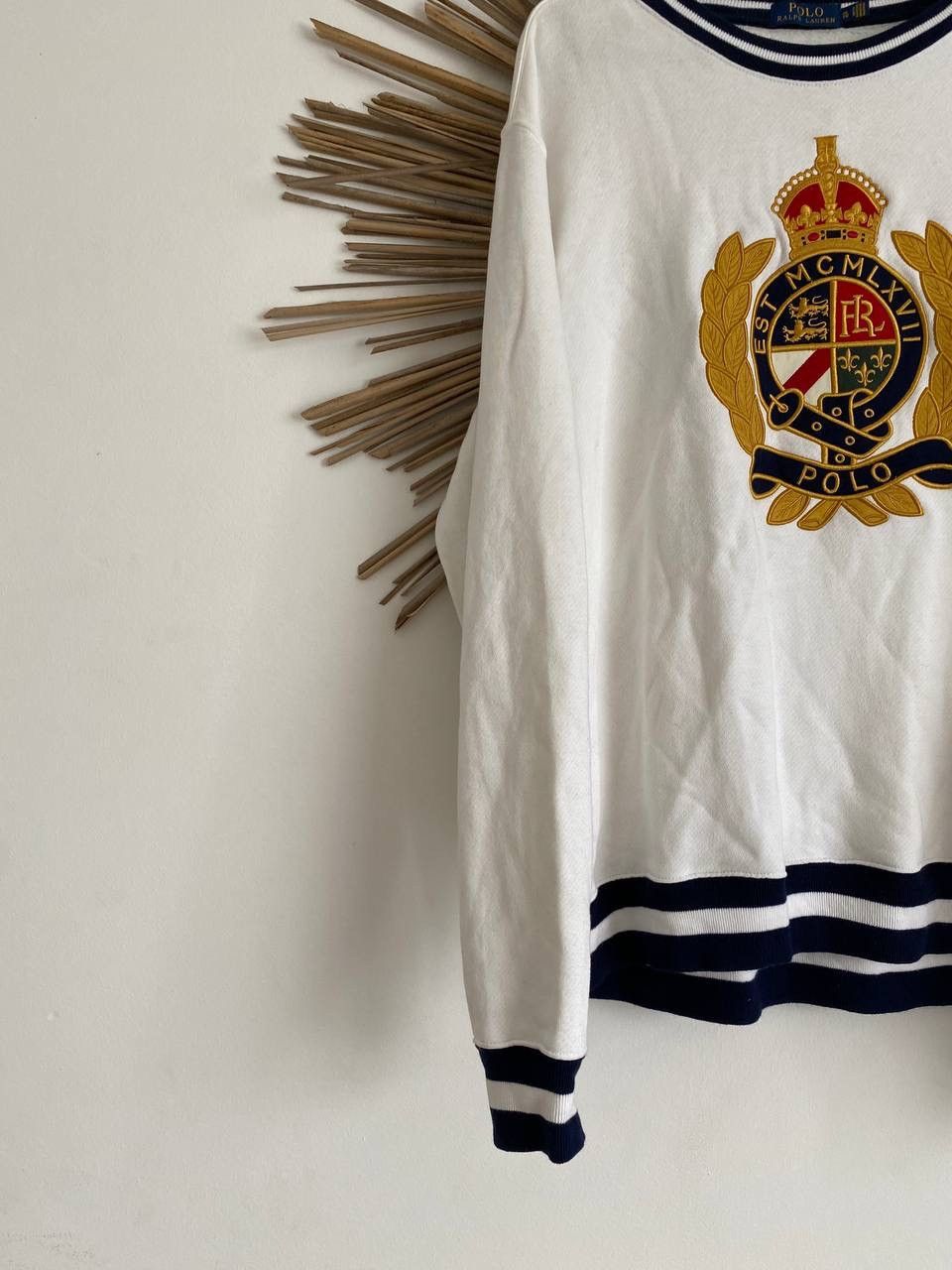 Polo Ralph Lauren POLO RALPH LAUREN CREST LOGO SWETSHIRT EMBROIDERED Size US XL / EU 56 / 4 - 3 Thumbnail