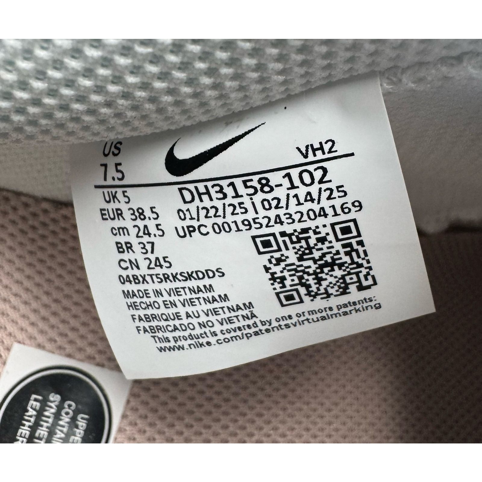 Nike Nike Court Vison Low white pink size 7.5 Size ONE SIZE - 10 Thumbnail