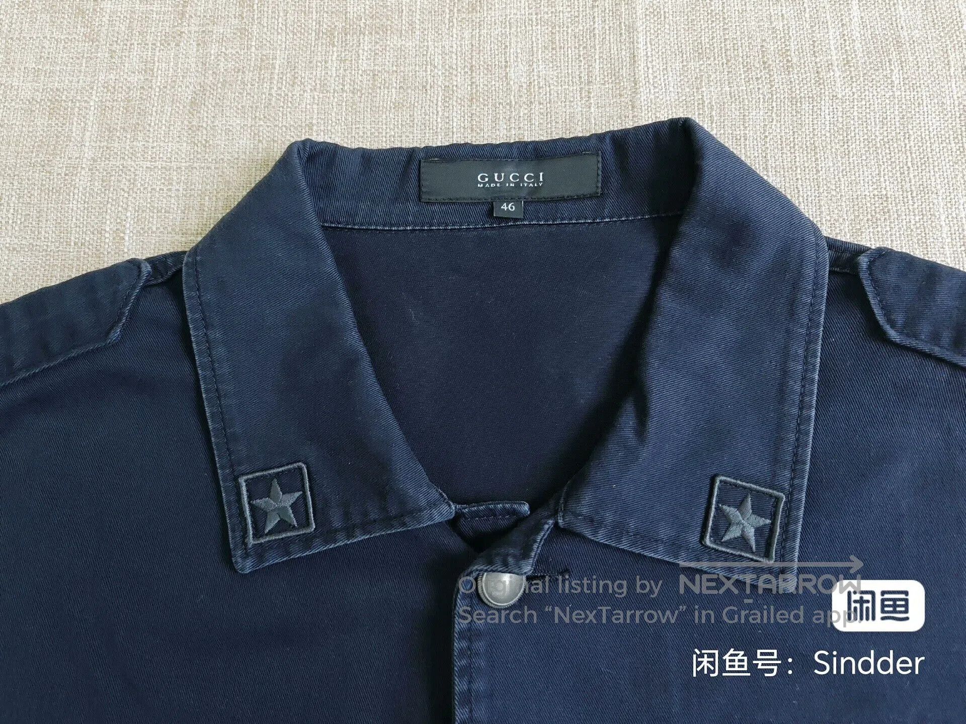Gucci Gucci Men's Washed Shirt Jacket. Size US S / EU 44-46 / 1 - 3 Thumbnail