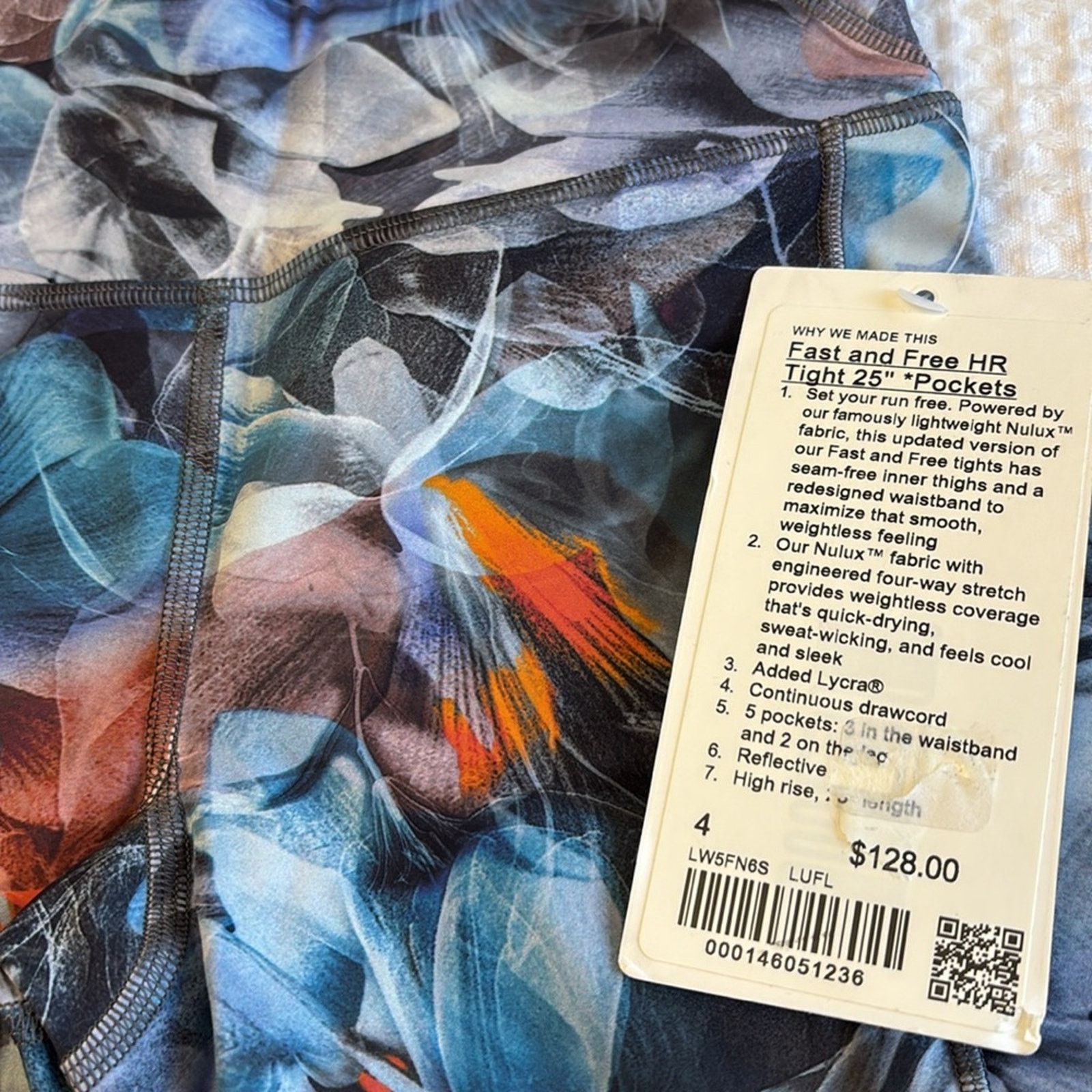 Lululemon NEW! LULULEMON Fast Free High Rise Tight 25” Pockets Floral Size 27" / US 4 / IT 40 - 4 Thumbnail