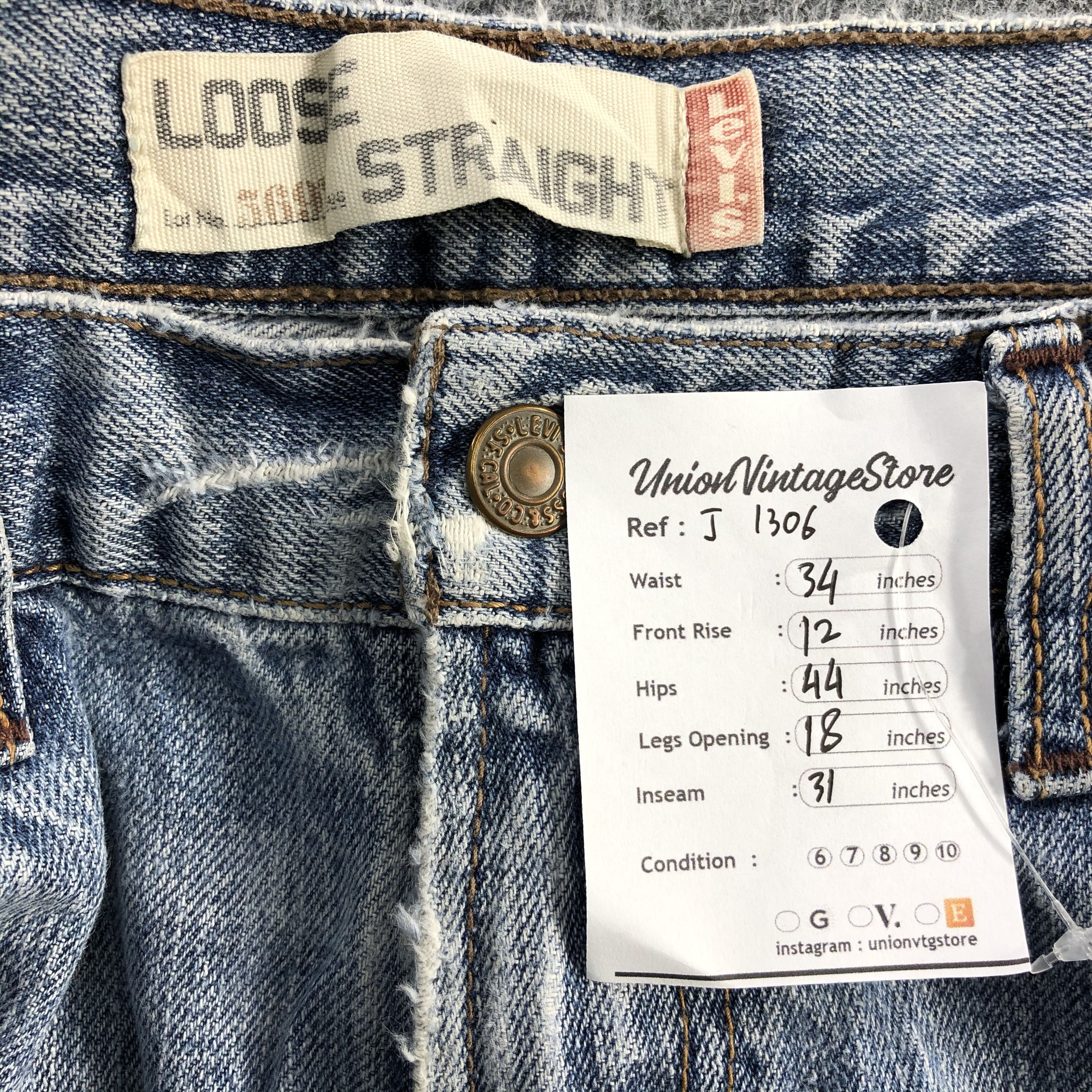 Levi's Vintage Levis 569 Jeans- J1306 Size US 33 - 12 Thumbnail