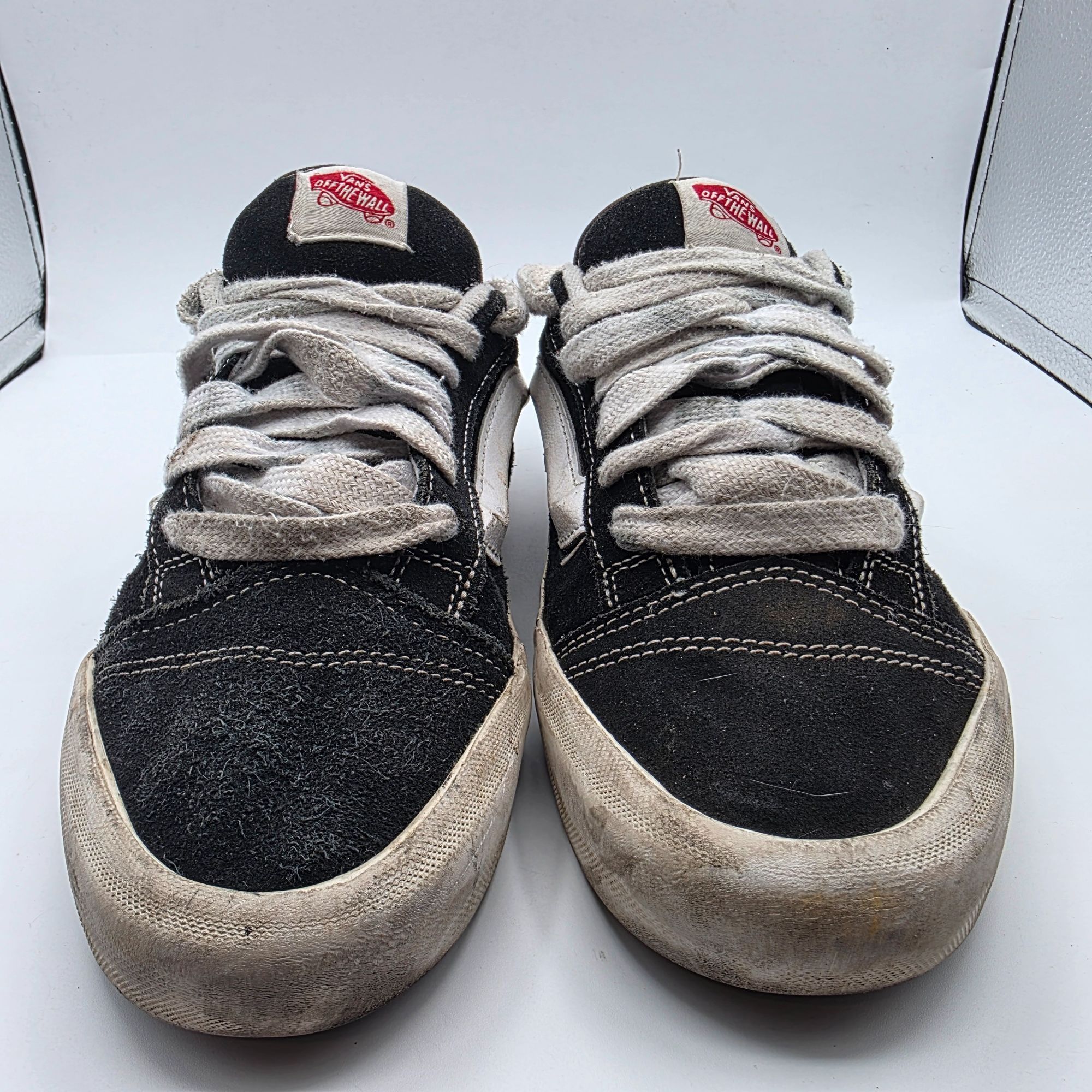 Vans Vans Knu Skool Mens Size 9.5 Black White Suede Chunky Skate Size US 9.5 / EU 42-43 - 12 Thumbnail