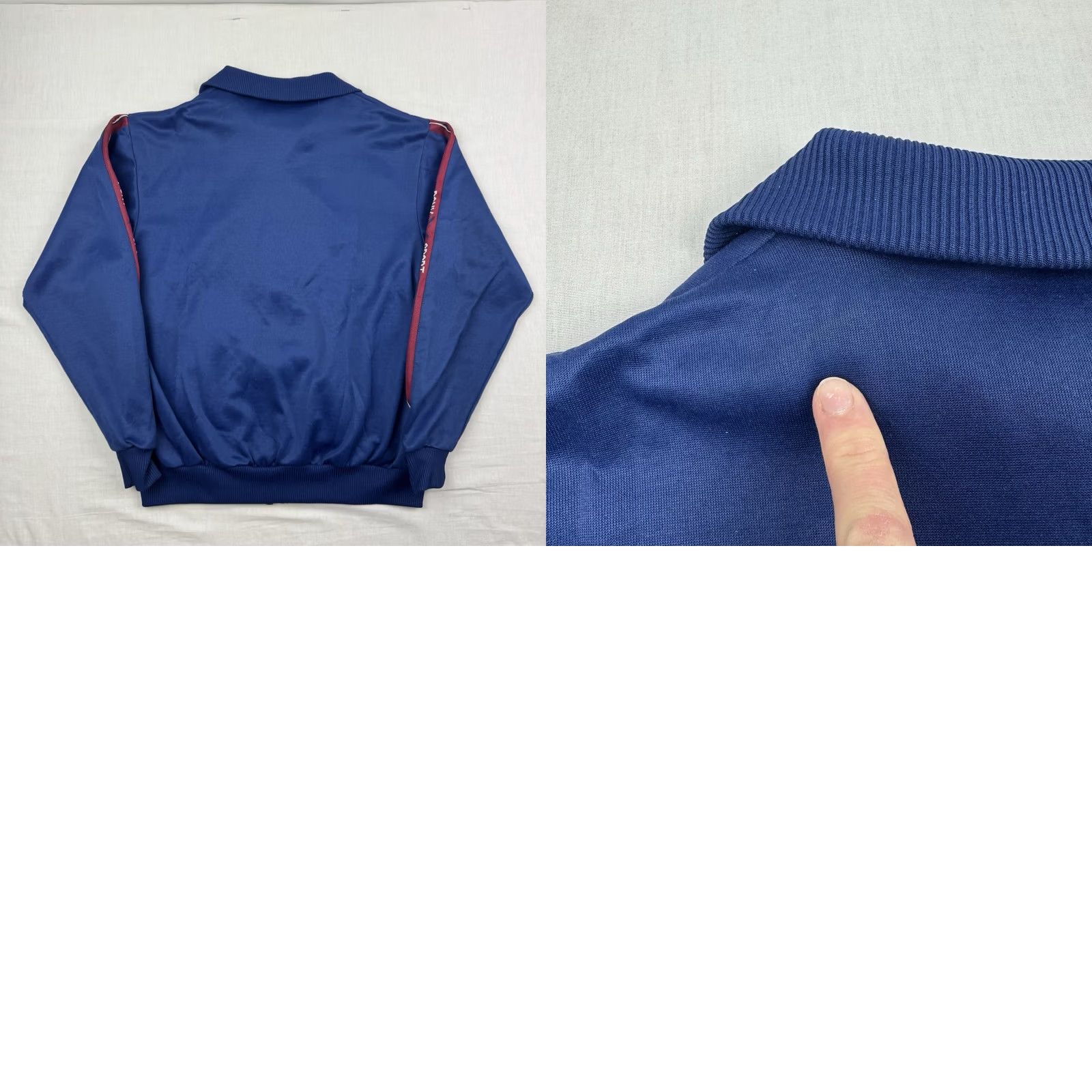 PONY VINTAGE PONY Athletic Jacket Men M Blue 80s Classic Collared Full Zip Sweatshirt-style Jacket Size US M / EU 48-50 / 2 - 9 Thumbnail