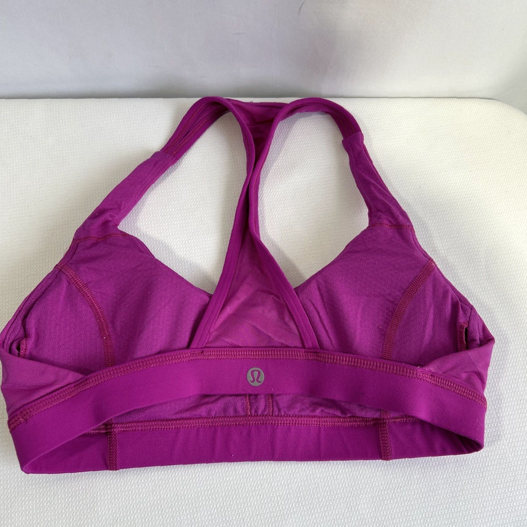 Lululemon Lululemon Break Free Sports Bra Vivid Vision Pink Purple Size 6 Women Activewear Bra Size ONE SIZE - 2 Thumbnail