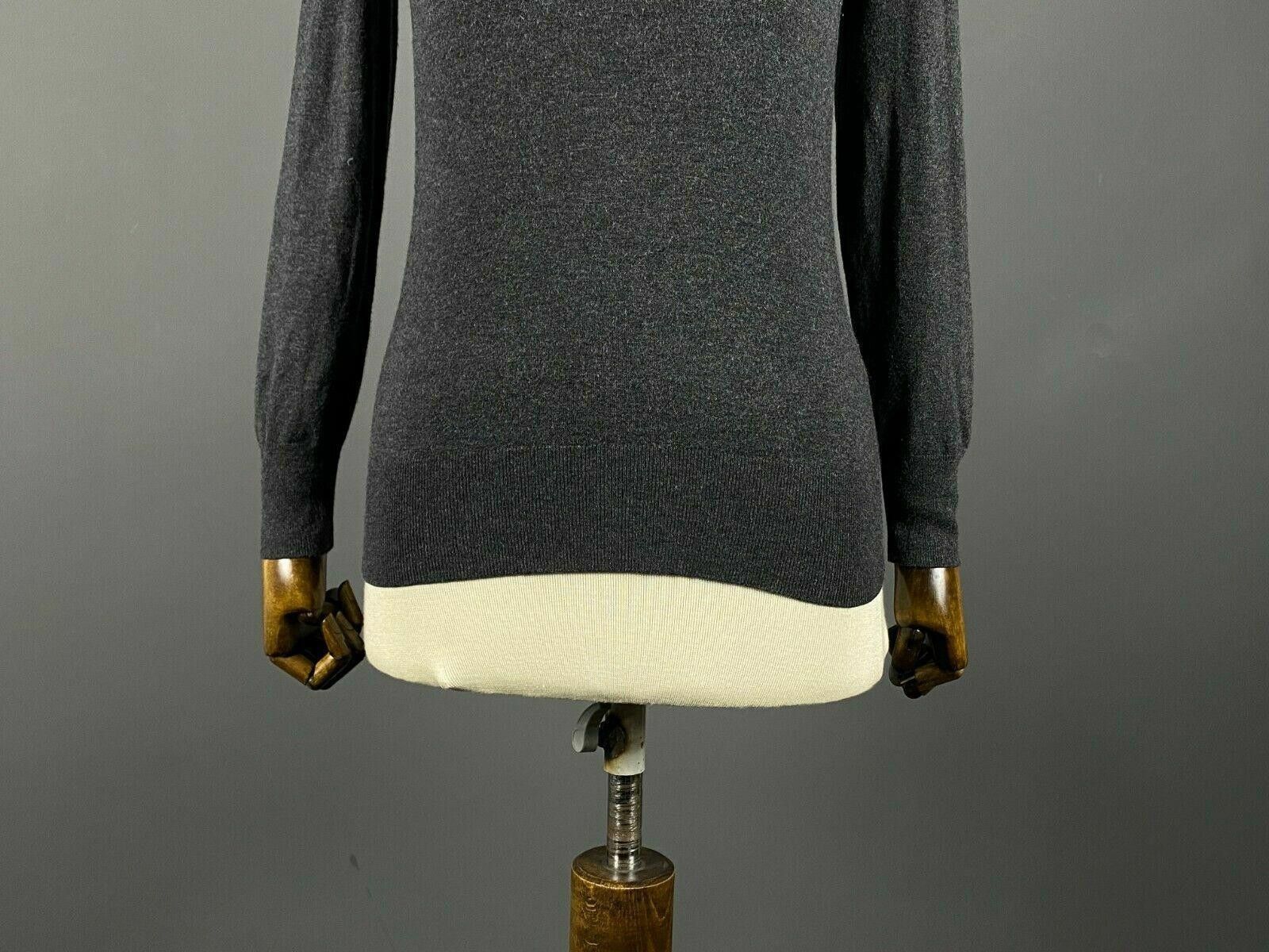 Escada Escada Sport Gray Stretch V-Neck Sweater Size S Size S / US 4 / IT 40 - 3 Thumbnail