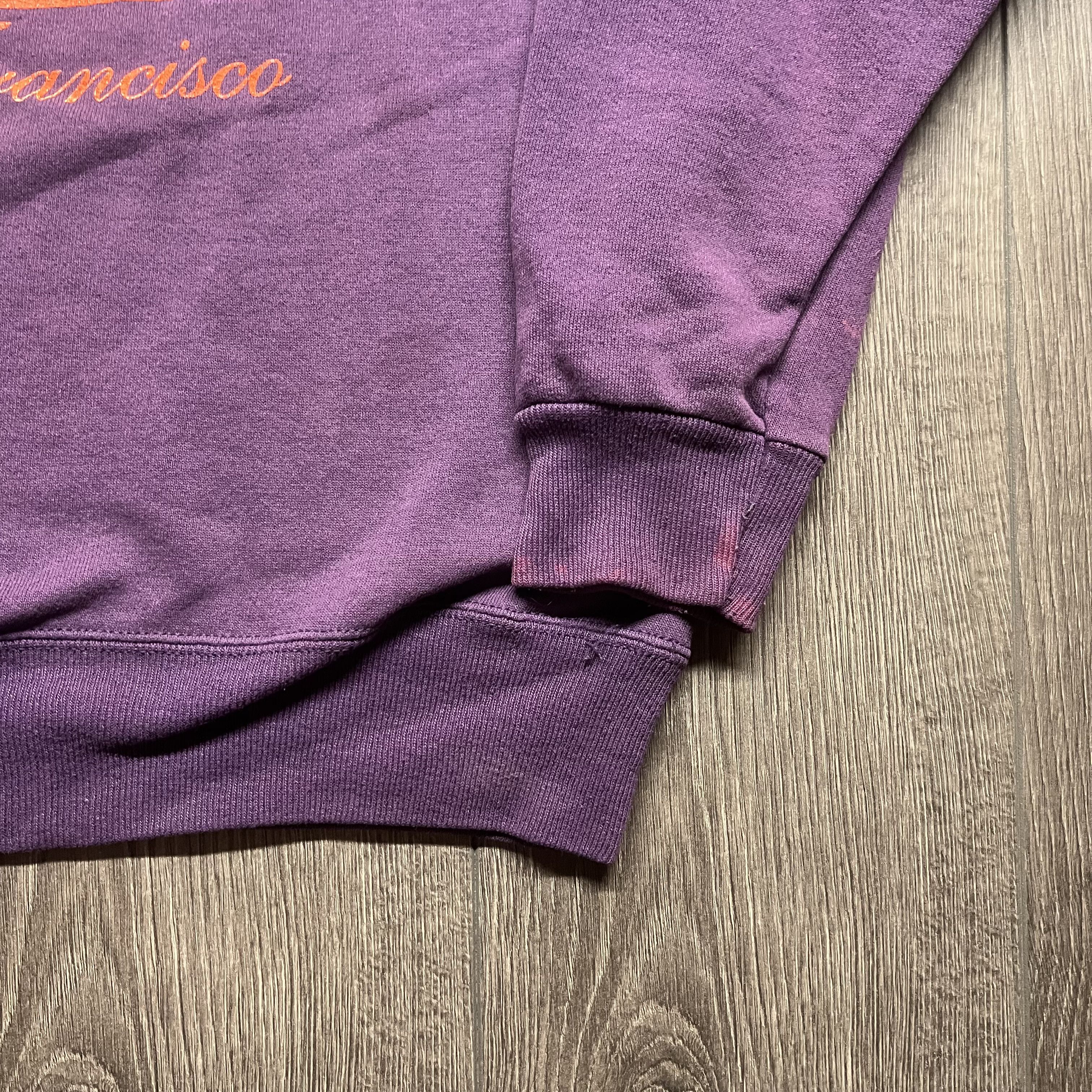 Vintage Vintage San Fransisco 1990s Art Sweatshirt Large Purple Size US L / EU 52-54 / 3 - 3 Thumbnail