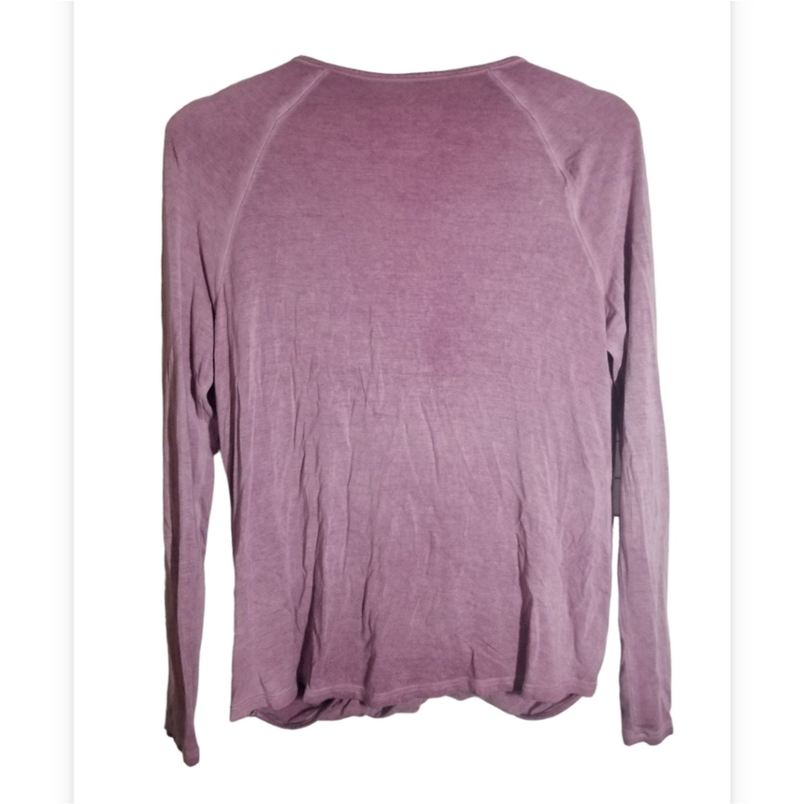 American Eagle Outfitters American Eagle Soft and Sexy Purple Cross Front Tee Size S / US 4 / IT 40 - 2 Thumbnail