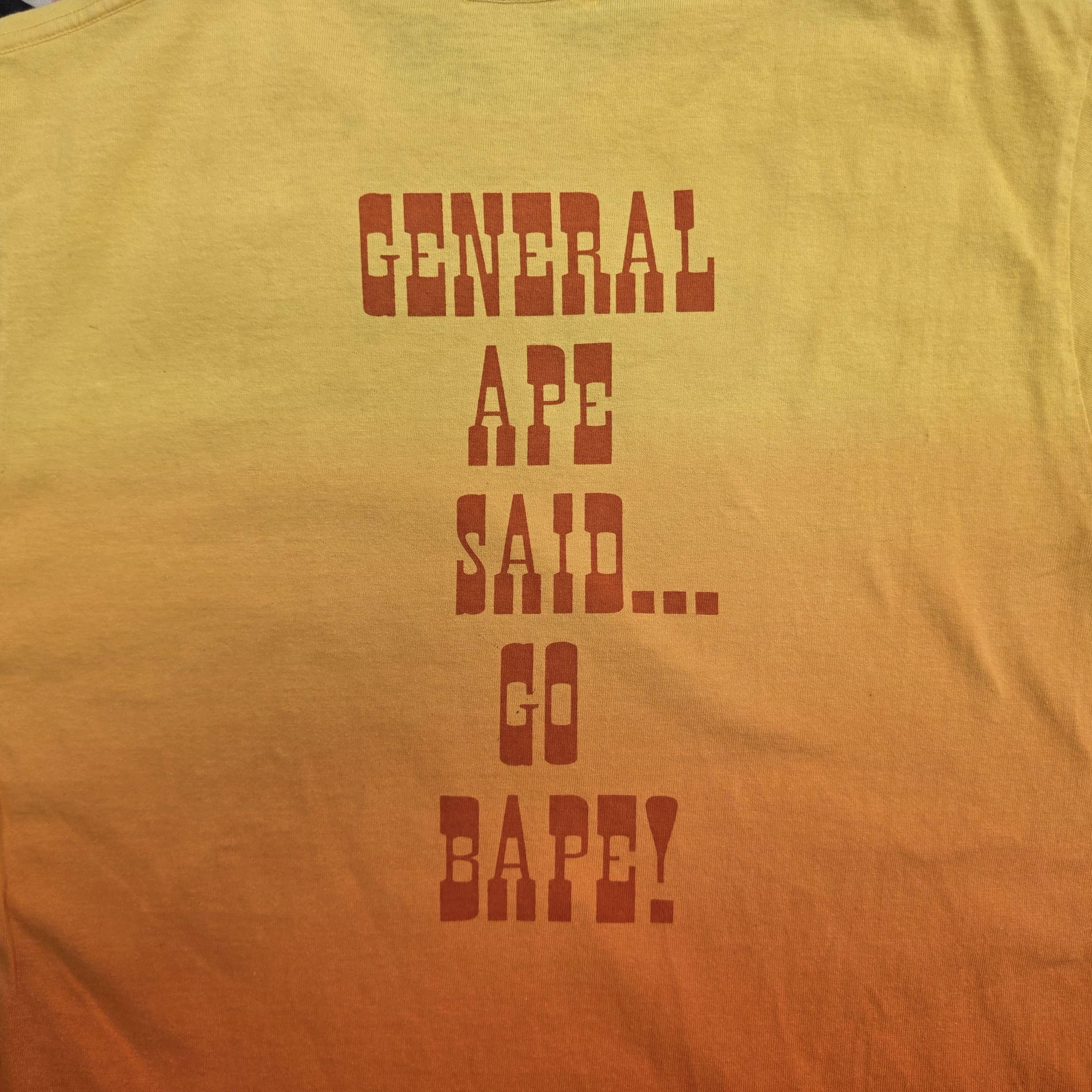 Bape BAPE Men's Orange and Yellow T-shirt Size US M / EU 48-50 / 2 - 4 Thumbnail