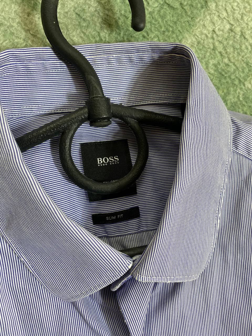 Hugo Boss × Vintage Vintage Hugo Boss Long Sleeve Embroidered Shirt Slim Fit Size US S / EU 44-46 / 1 - 2 Thumbnail