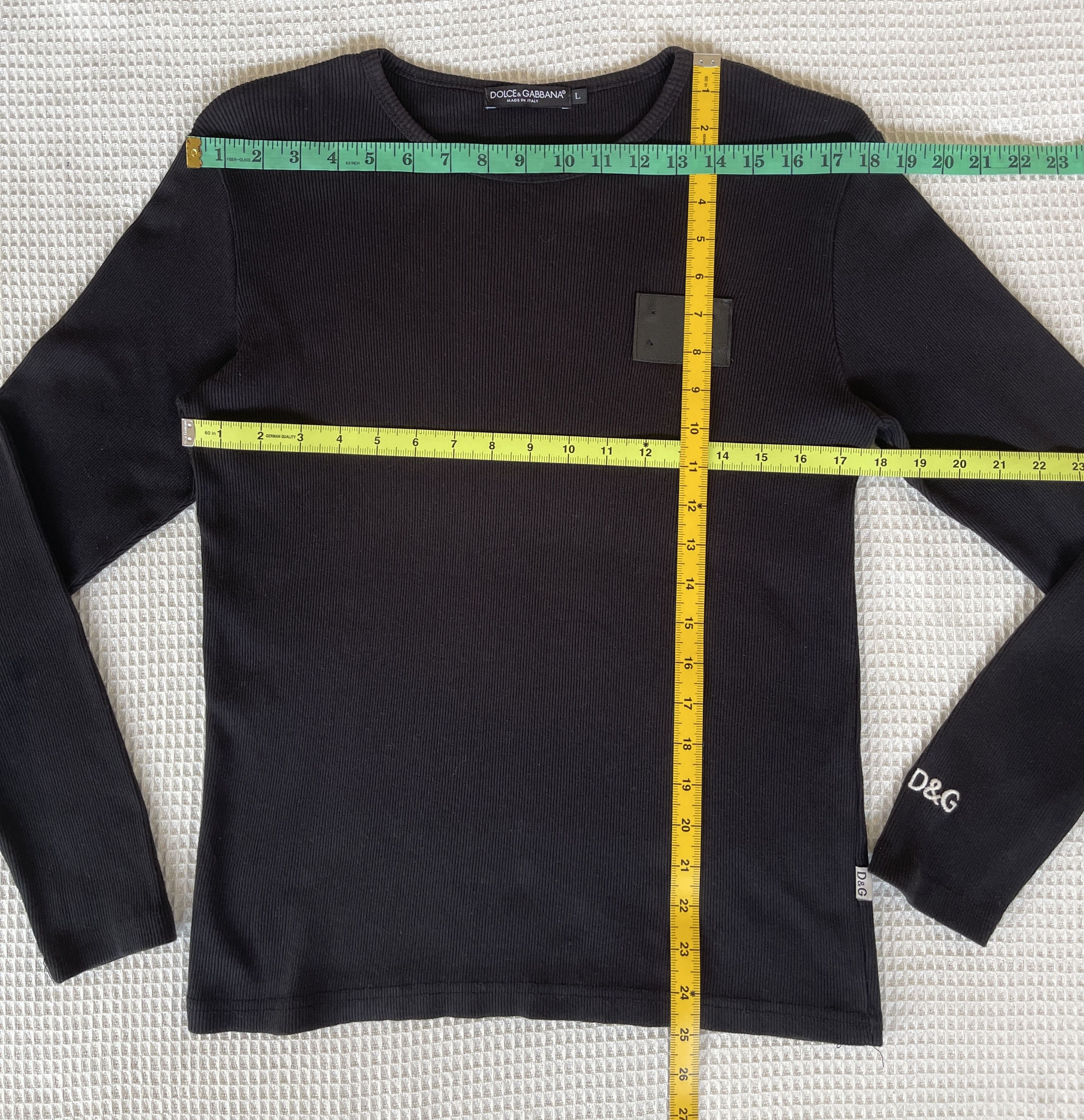 Dolce & Gabbana Vintage🔥Dolce&Gabbana🔥Embroidery Black Long Sleeve Size US L / EU 52-54 / 3 - 12 Thumbnail