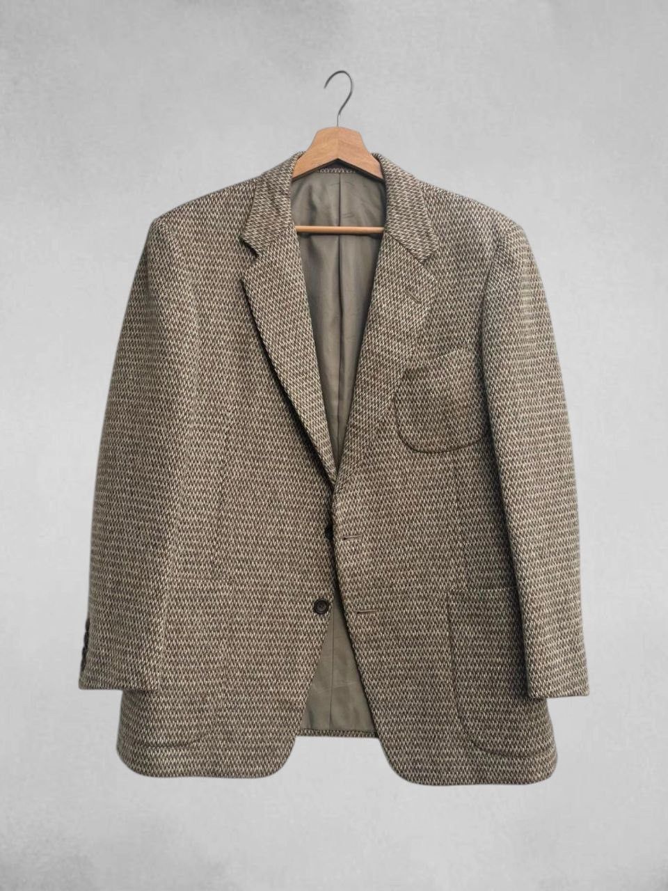 Burberry Vintage Burberrys Knitted Wool Jacket Size US M / EU 48-50 / 2 - 2 Thumbnail