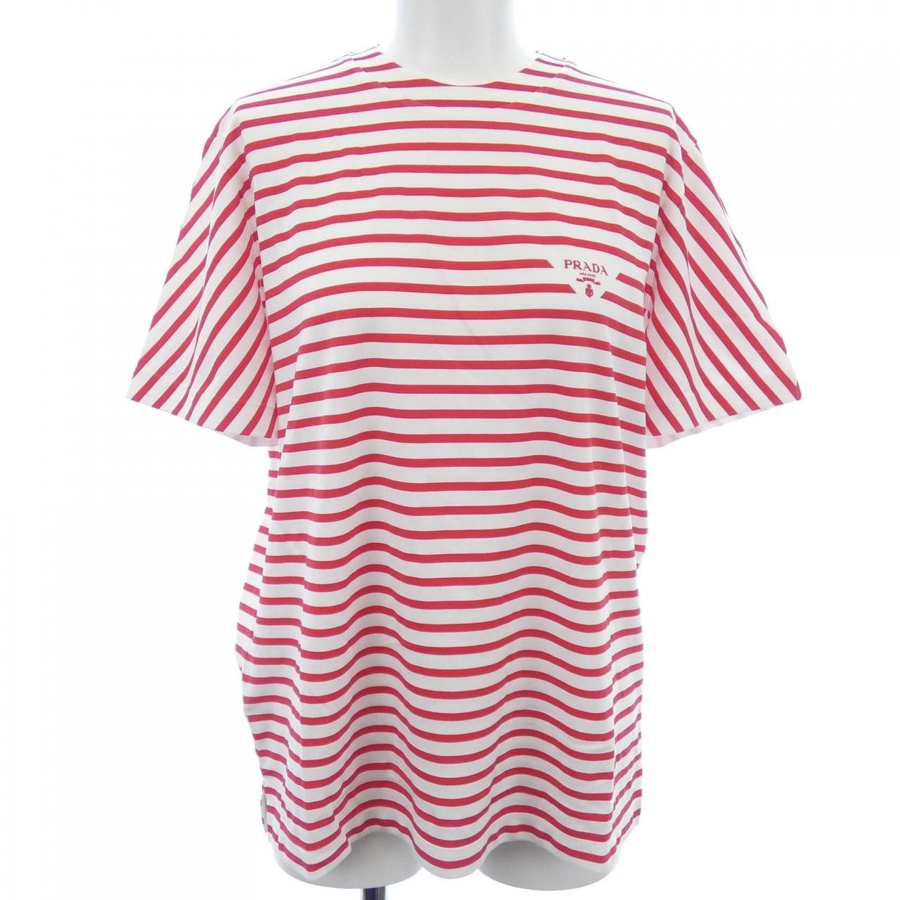 Prada Prada T-shirt Cotton T-shirt Textile T-Shirts 3590A S221 103D DUTY FREE for USA