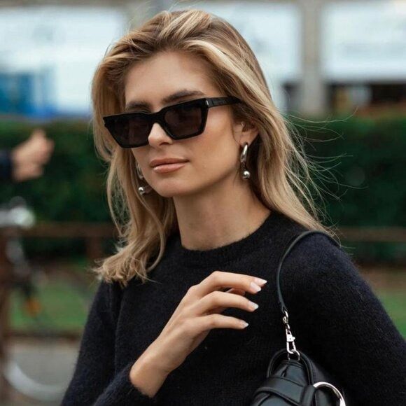 Saint Laurent Paris 🕶️ New Saint Laurent SL633CALISTA 001 Sunglasses - Black Size ONE SIZE - 6 Thumbnail