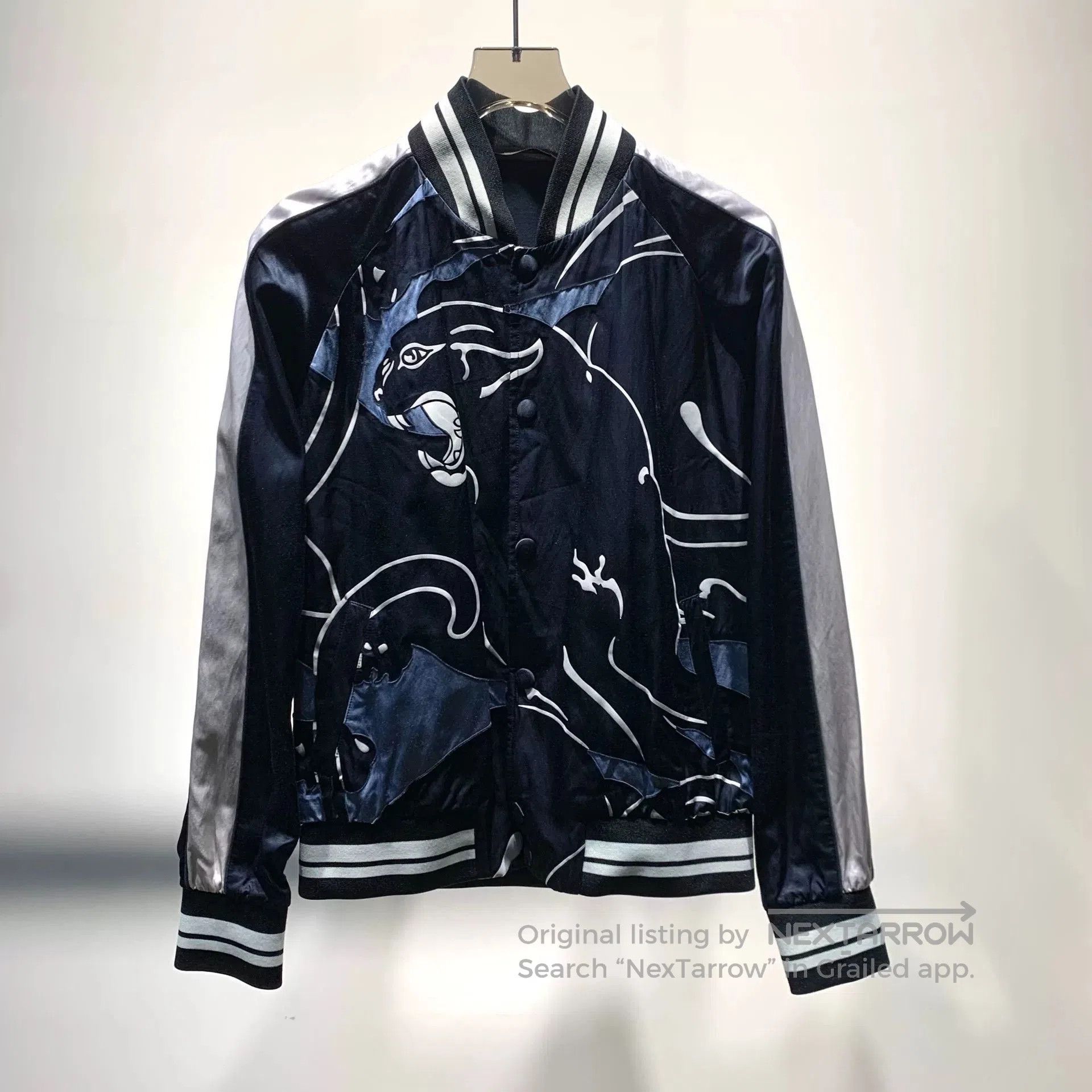 Valentino Valentino Panther Silk Baseball Jacket. Size US S / EU 44-46 / 1 - 1 Thumbnail