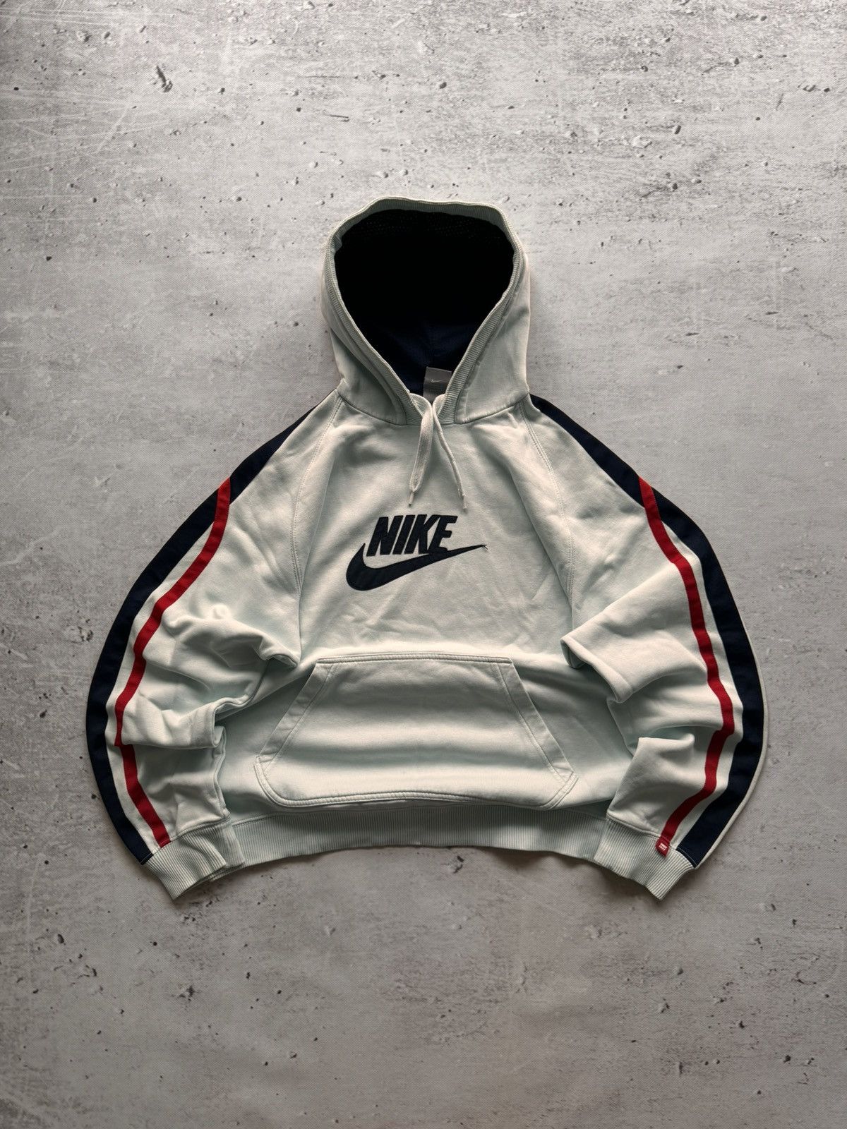 Nike × Vintage NIKE VINTAGE CENTER LOGO OVERSIZE BOXY HOODIE Size US L / EU 52-54 / 3 - 1 Thumbnail