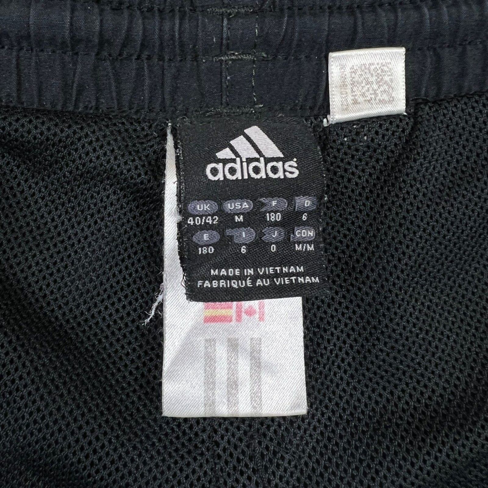 Adidas × Vintage Adidas Track Pants Medium Spell Out Stripes Athletic Jogger Size US 37 - 6 Thumbnail