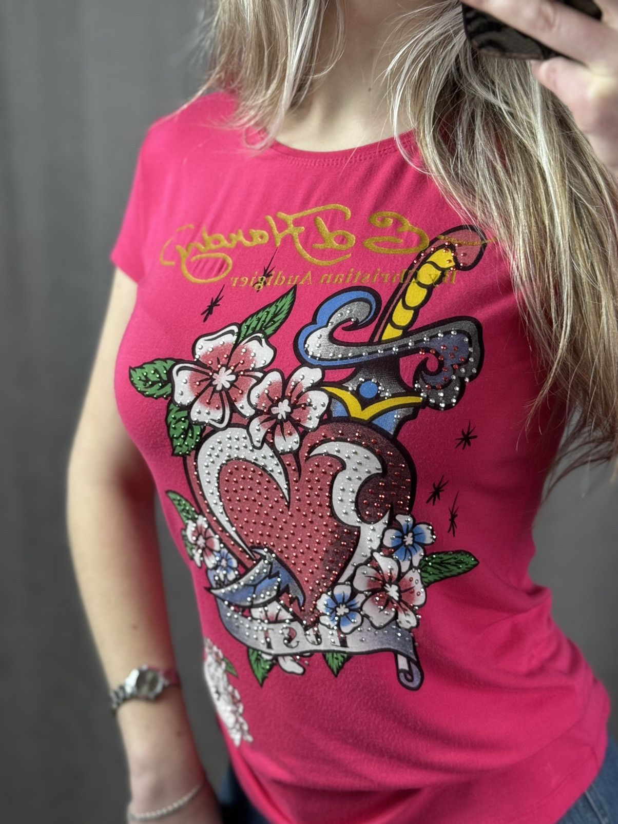 Christian Audigier Vintage Y2K t-shirt style Ed hardy Christian Audigier tee Size L / US 10 / IT 46 - 16 Thumbnail