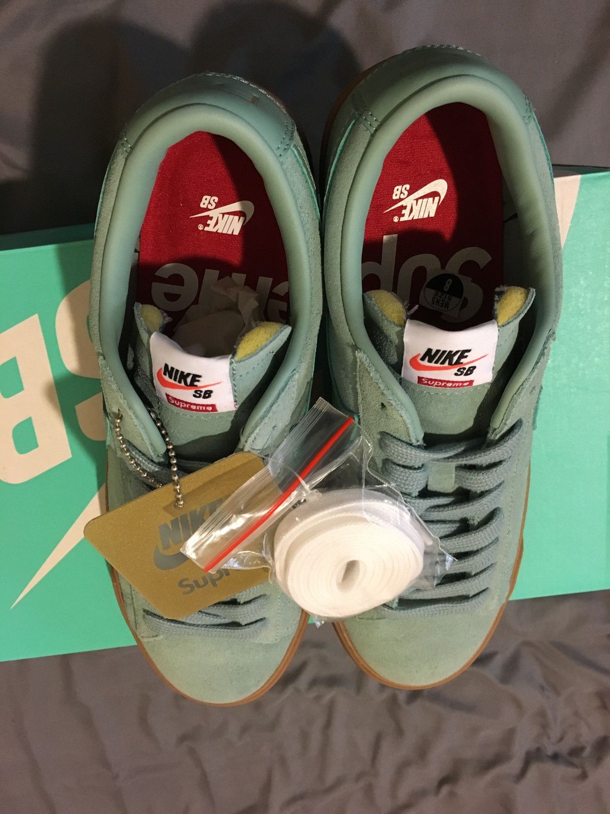 Nike × Supreme Nike Supreme x SB Blazer GT QS Low Cannon Size US 8 / EU 41 - 7 Thumbnail