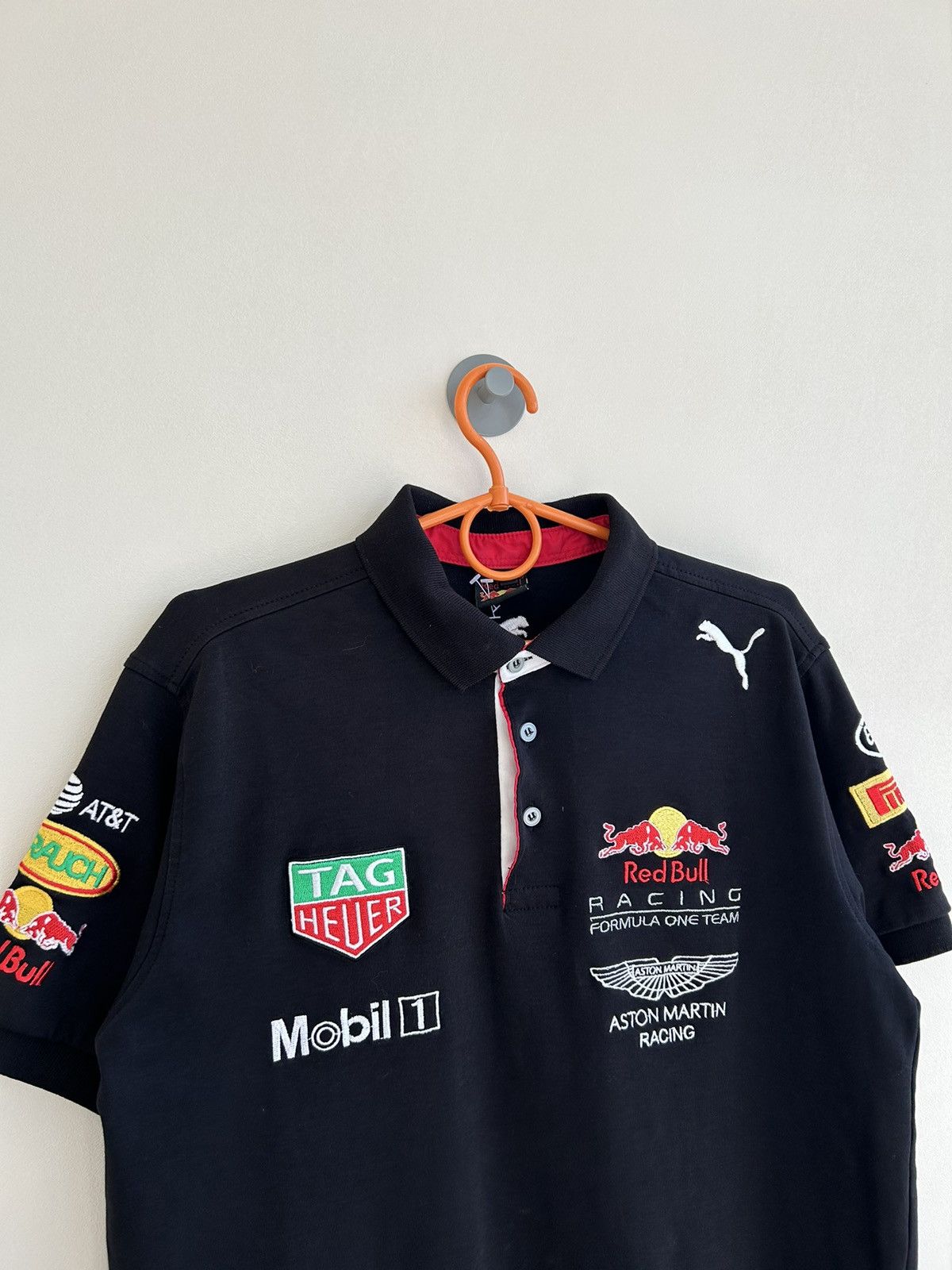 Red Bull × Vintage Vintage Red Bull Racing Puma Formula Uno Rugby Polo T-Shirt Size US L / EU 52-54 / 3 - 5 Thumbnail