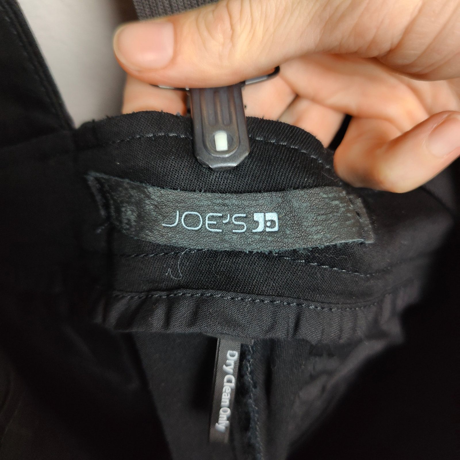 Other Joes Jeans Tuxedo Jumpsuit Womens XS Black Hook & Loop Size 26" / US 2 / IT 38 - 6 Thumbnail