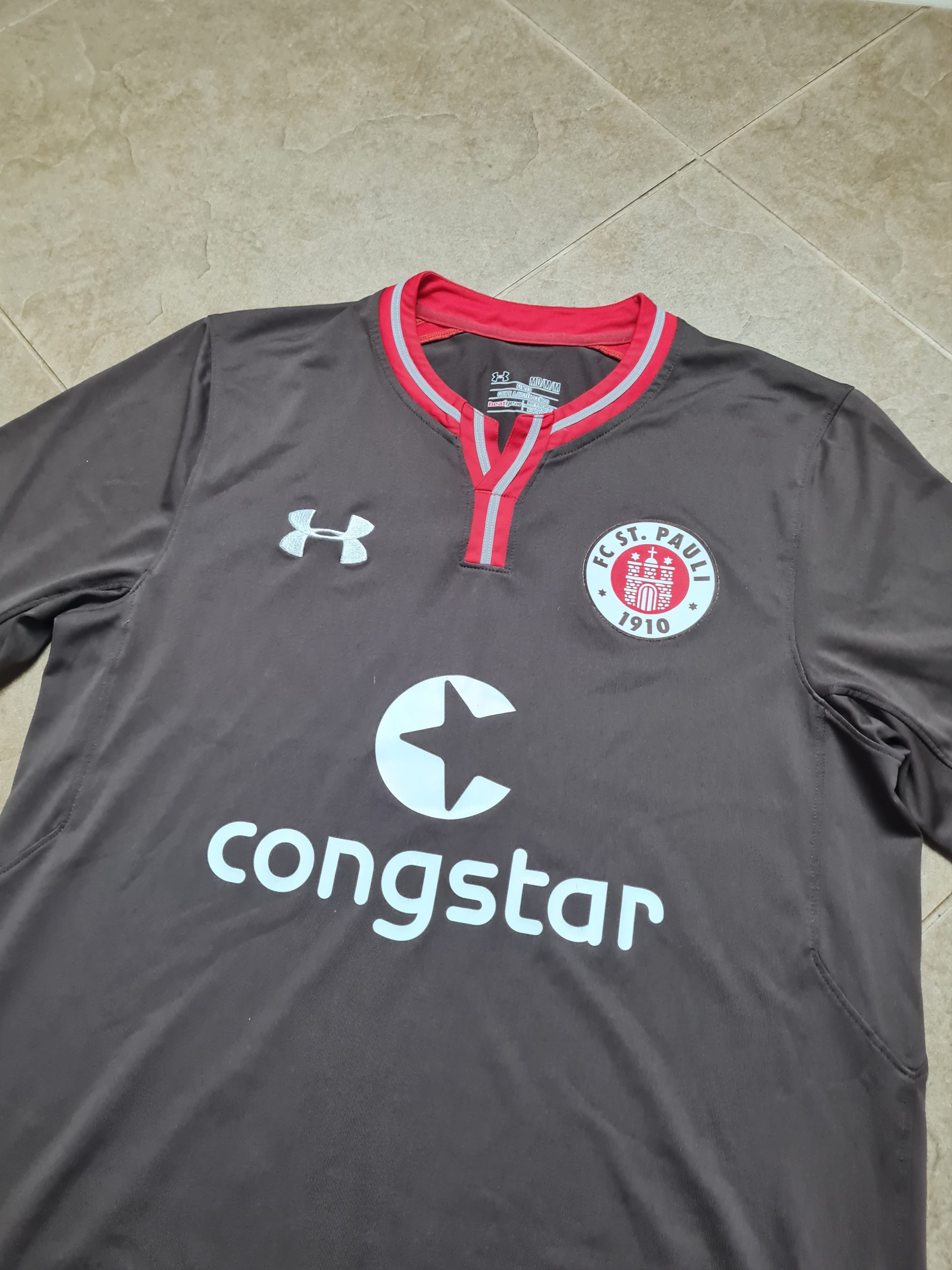 Under Armour SOCCER SHIRT ST PAULI 2019/2020 HOME FOOTBALL JERSEY Size US M / EU 48-50 / 2 - 1 Thumbnail