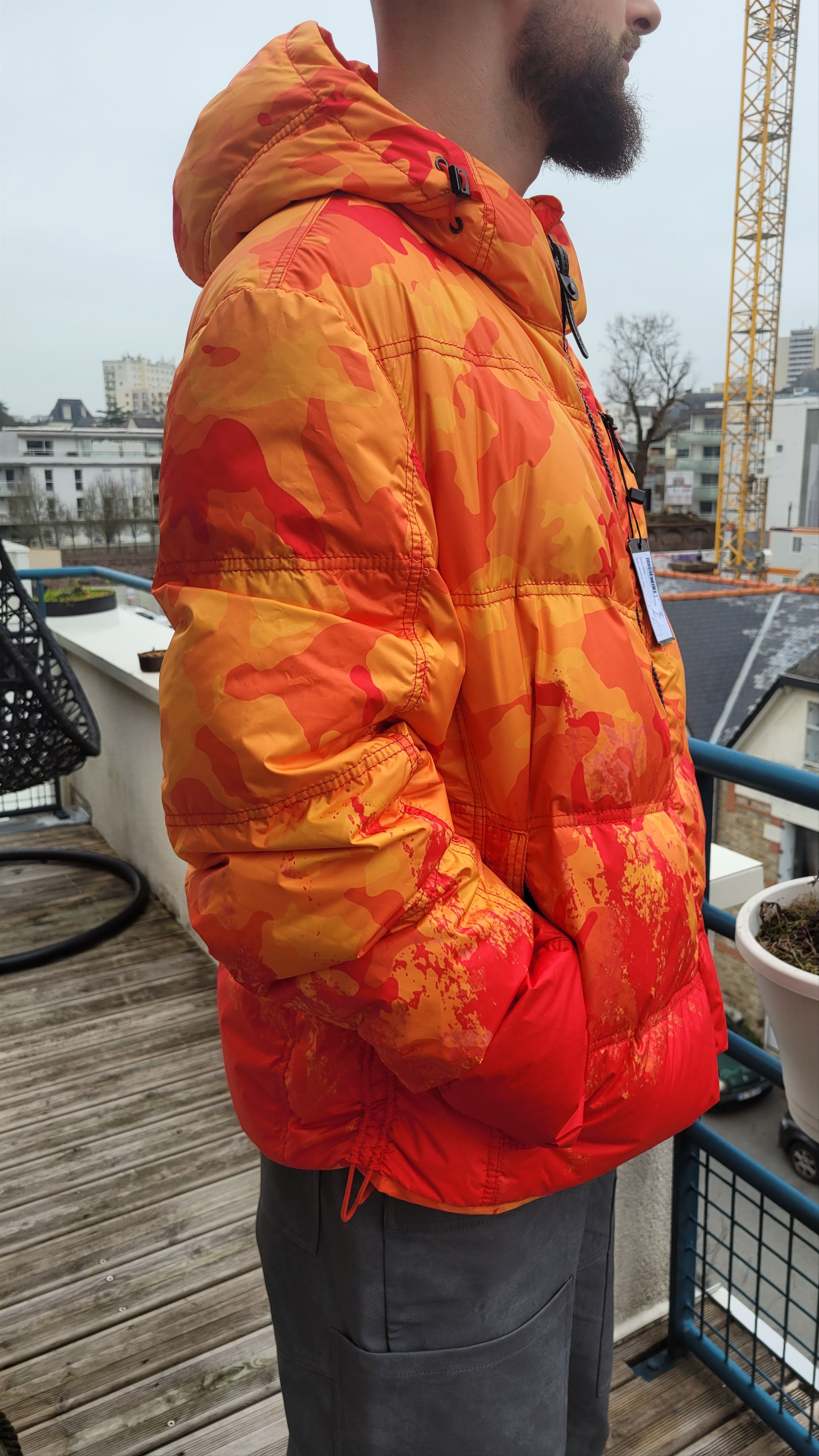 Other KRU V Power Orange Camo fade puffer jacket Size US XL / EU 56 / 4 - 9 Thumbnail