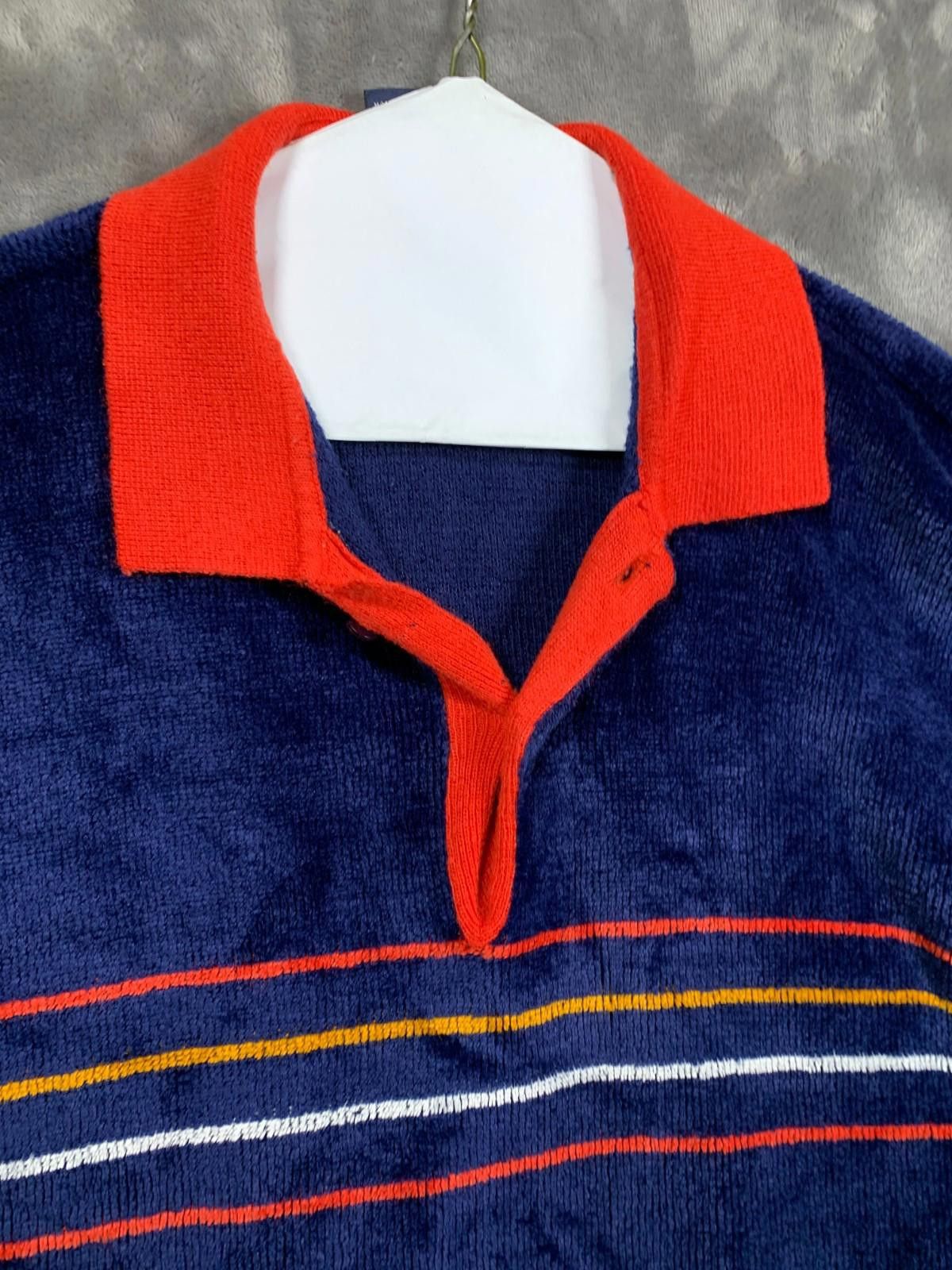 Designer Left Bank Corduroy Vntg Shirt Men’s L Striped Surf 80s (105) Size US L / EU 52-54 / 3 - 2 Thumbnail