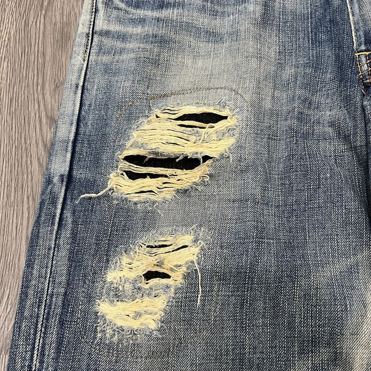 Seditionaries Edwin 511 - Skull Divino Distressed Denim 30x32 Ifsix Lgb Size US 29 - 6 Thumbnail